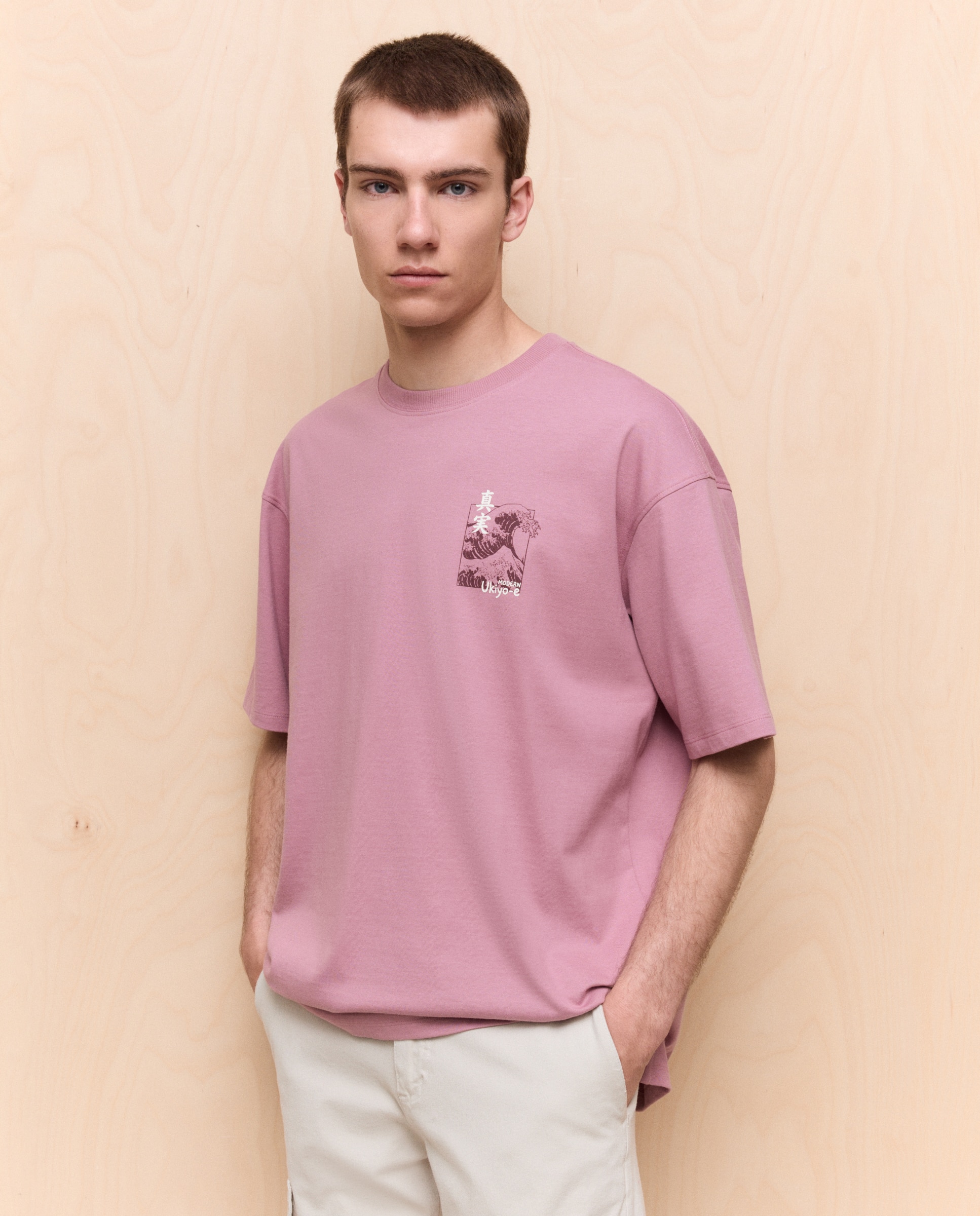 T-shirt Estampada com Manga Curta 200 Rosa-2