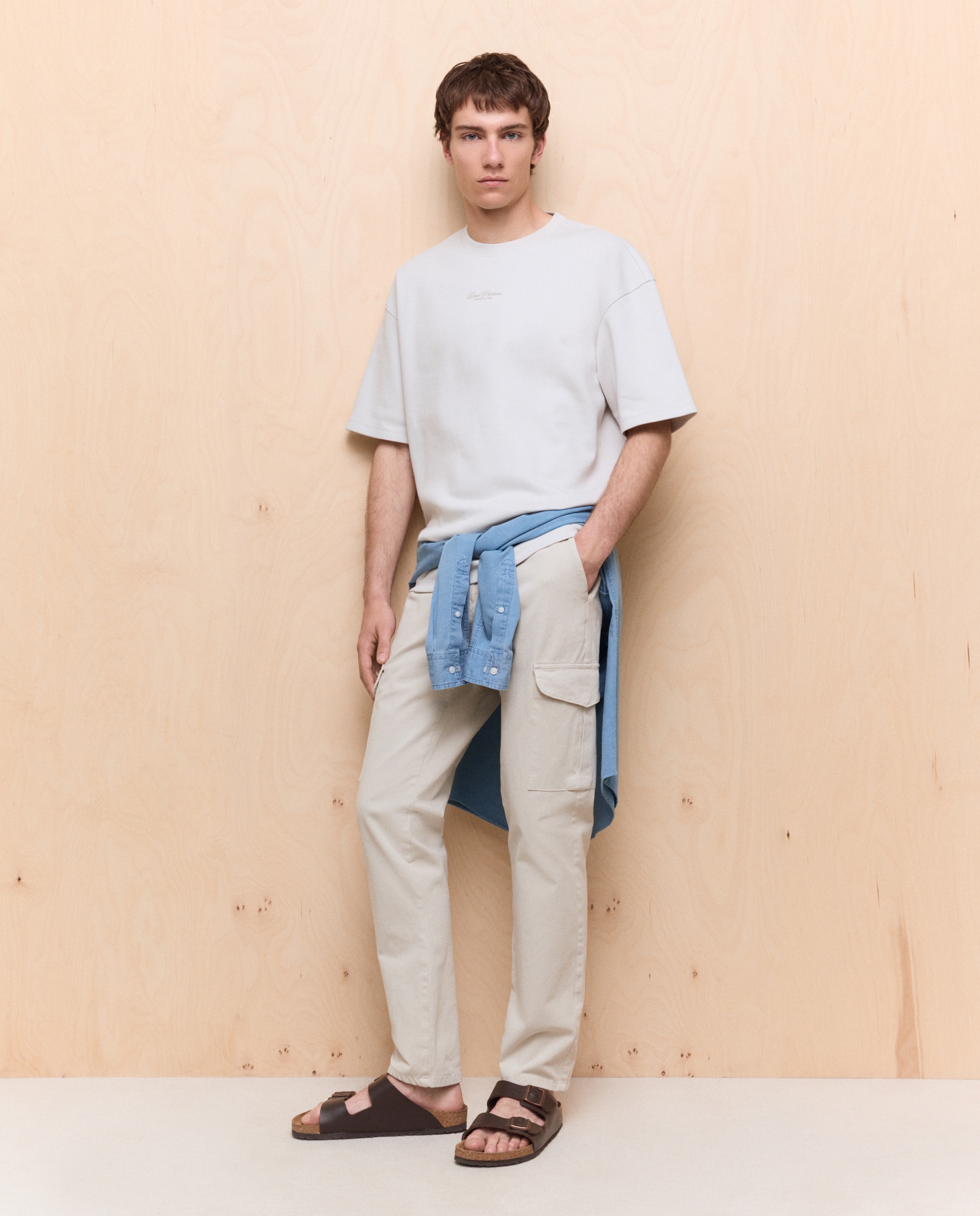 Easy Wear - Camiseta lisa piqué de hombre.