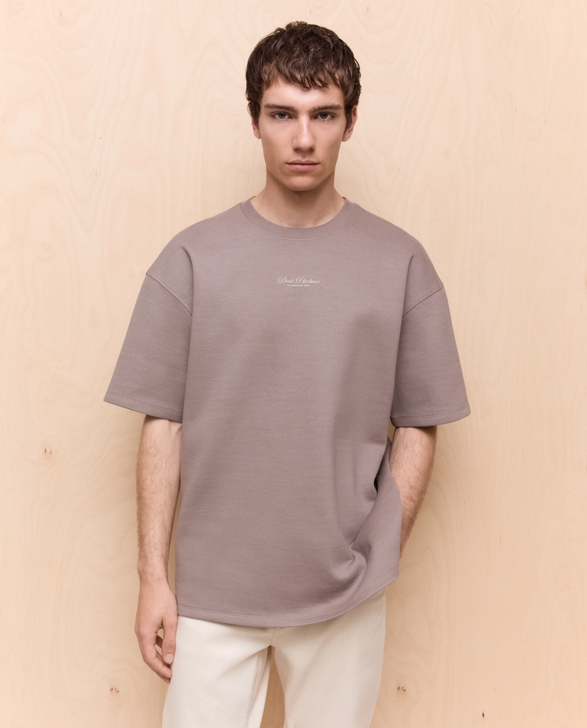 Camiseta lisa piqué de hombre - Easy Wear - 740 Tabaco 740 Tabaco-2