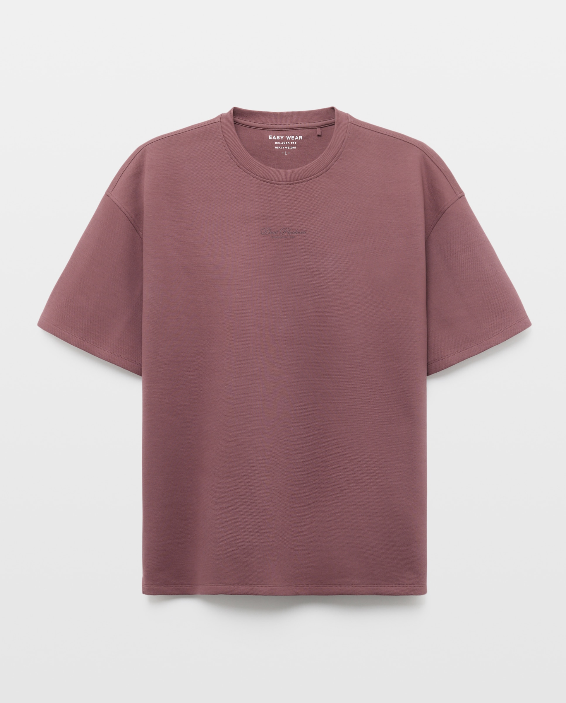Camiseta lisa piqué de hombre - Easy Wear - Burdeos Burdeos-4