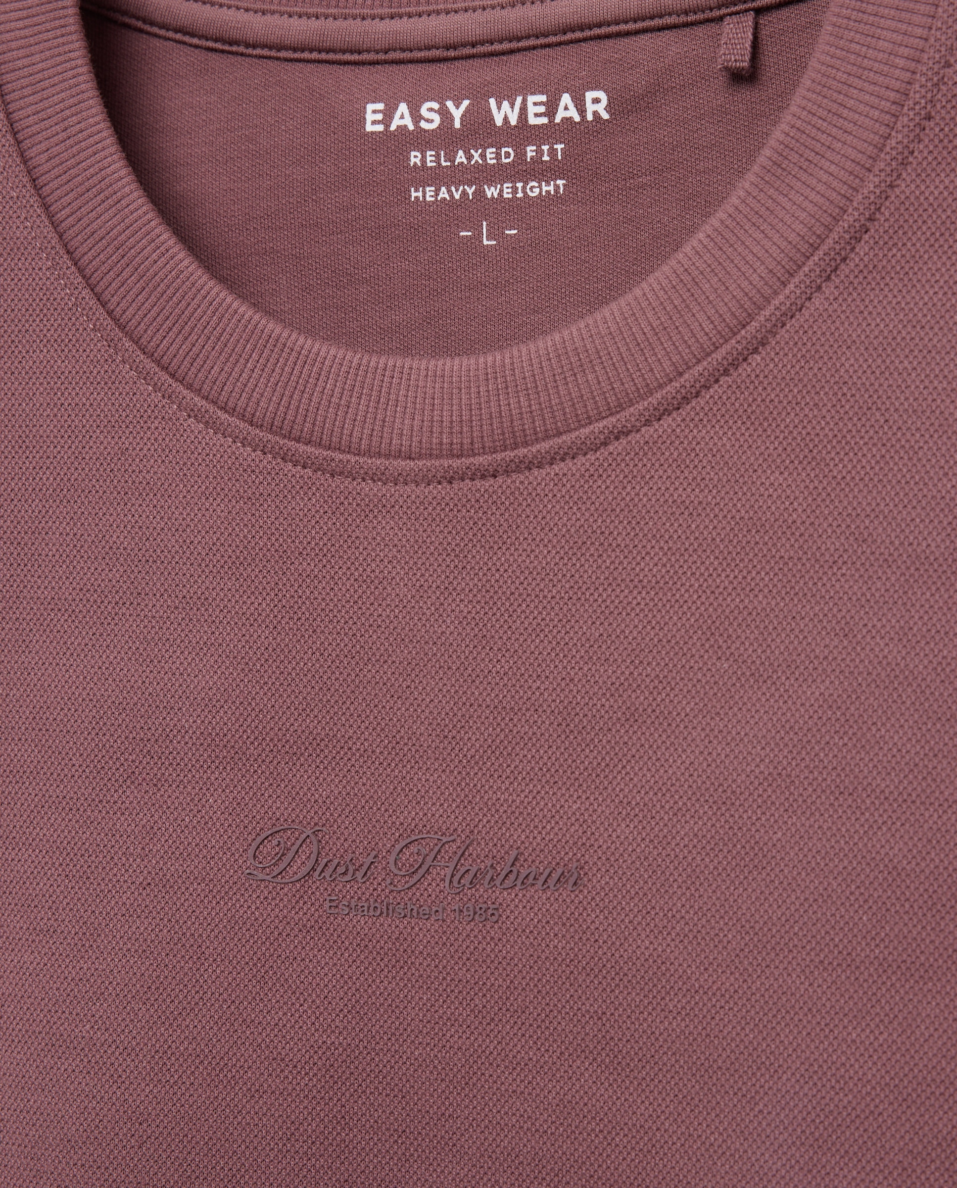 Camiseta lisa piqué de hombre - Easy Wear - Burdeos Burdeos-5