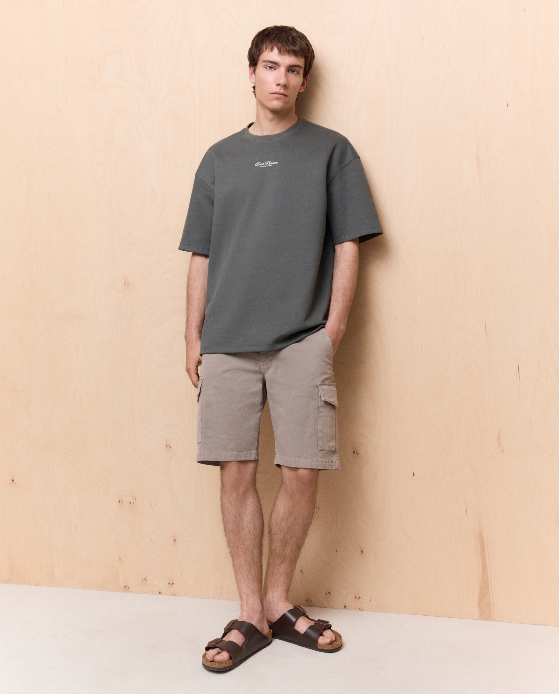 Camiseta lisa piqué de hombre - Easy Wear - 520 Kaki 520 Kaki-2