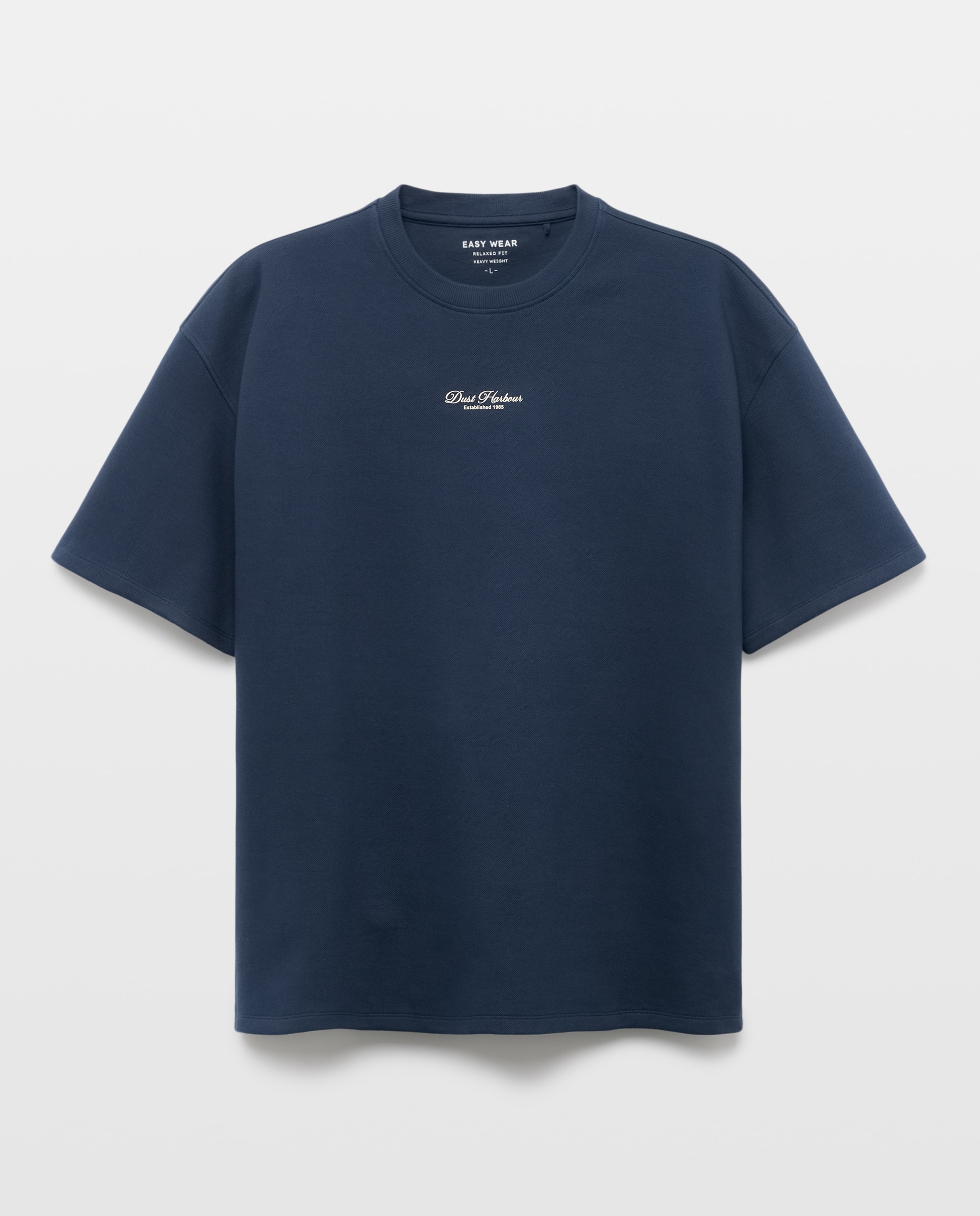 T-shirt Lisa de Piqué Azul-marinho-4