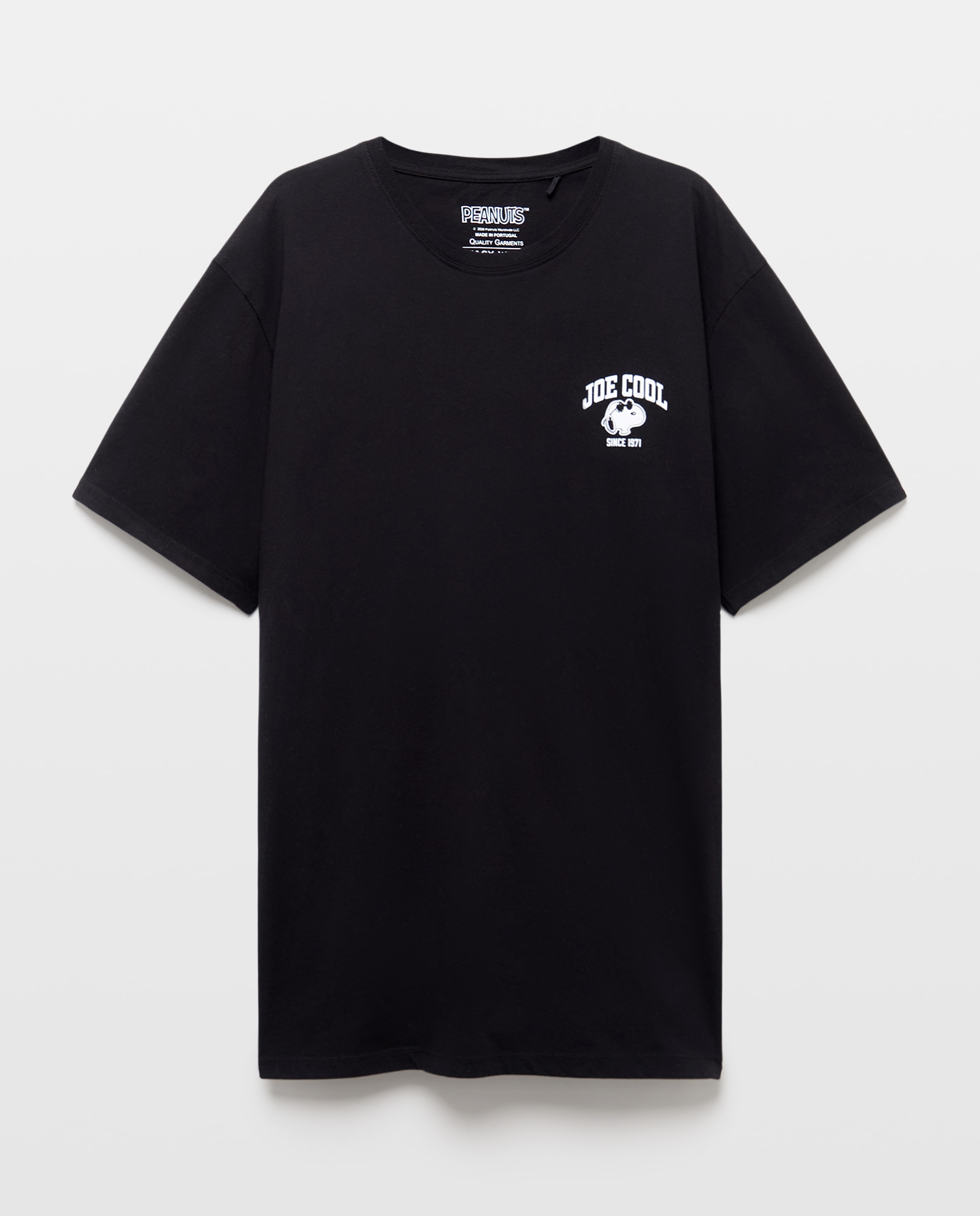 T-shirt Snoopy de Manga Curta Preto-4