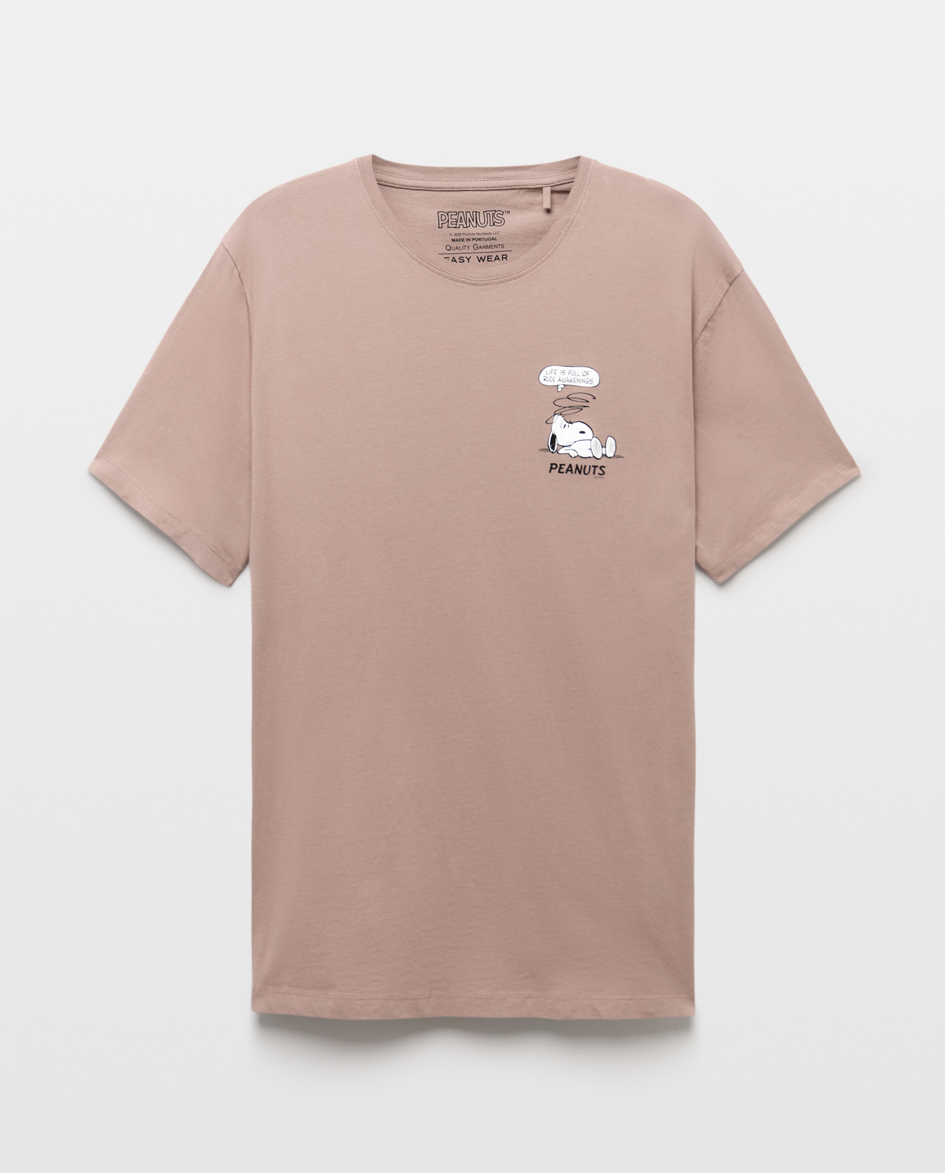 T-shirt Snoopy de Manga Curta 740 Tabaco-4