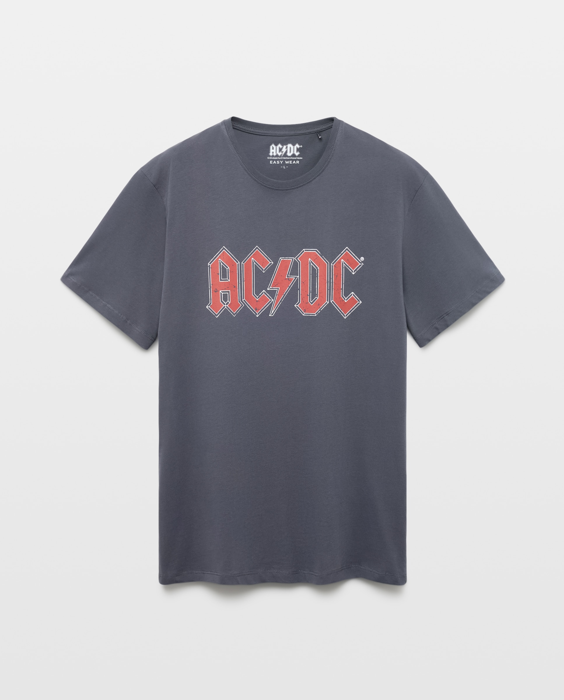 T-shirt de Manga Curta ACDC 830 Antracite-4