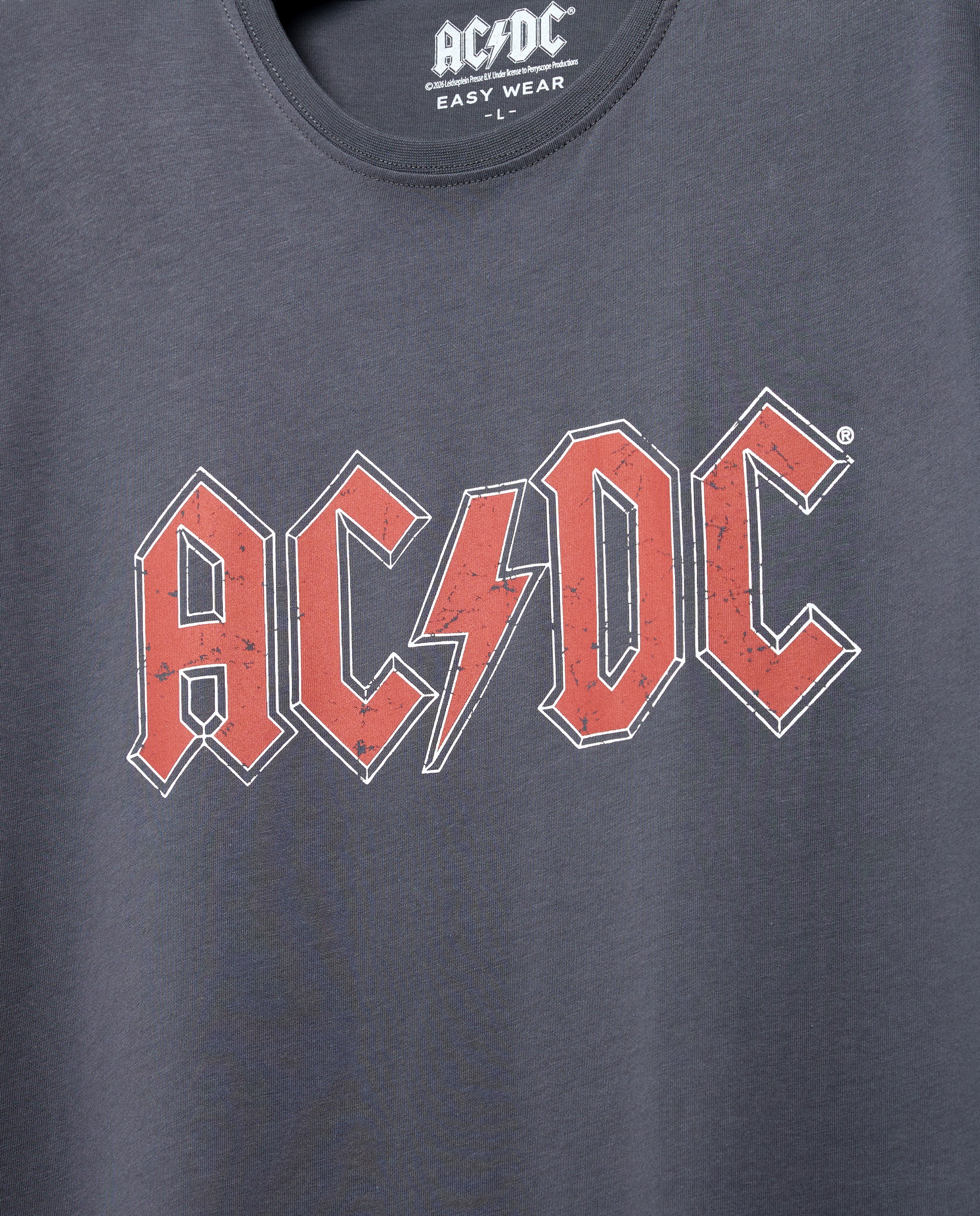 T-shirt de Manga Curta ACDC 830 Antracite-5