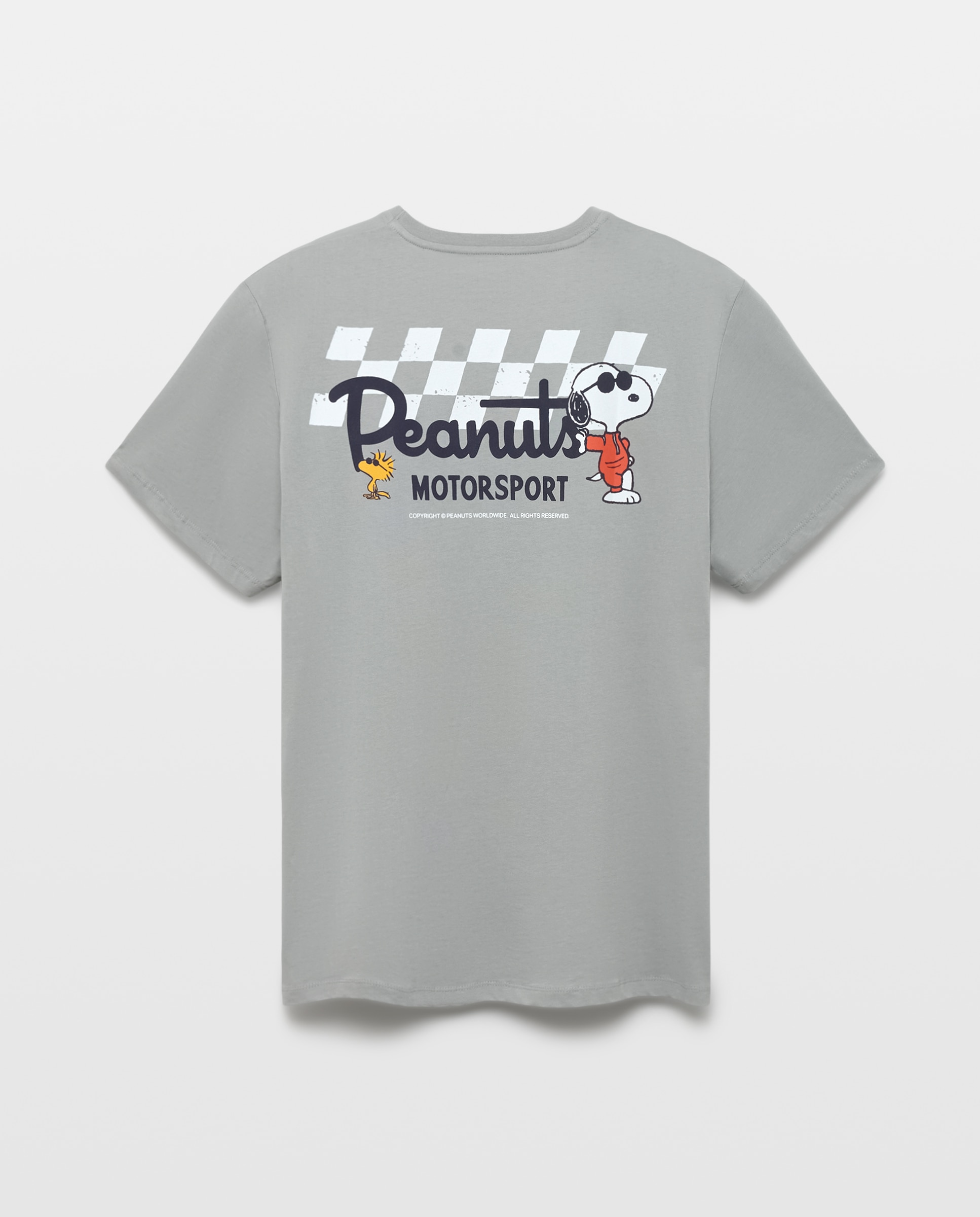T-shirt de Manga Curta Snoopy Chumbo-5