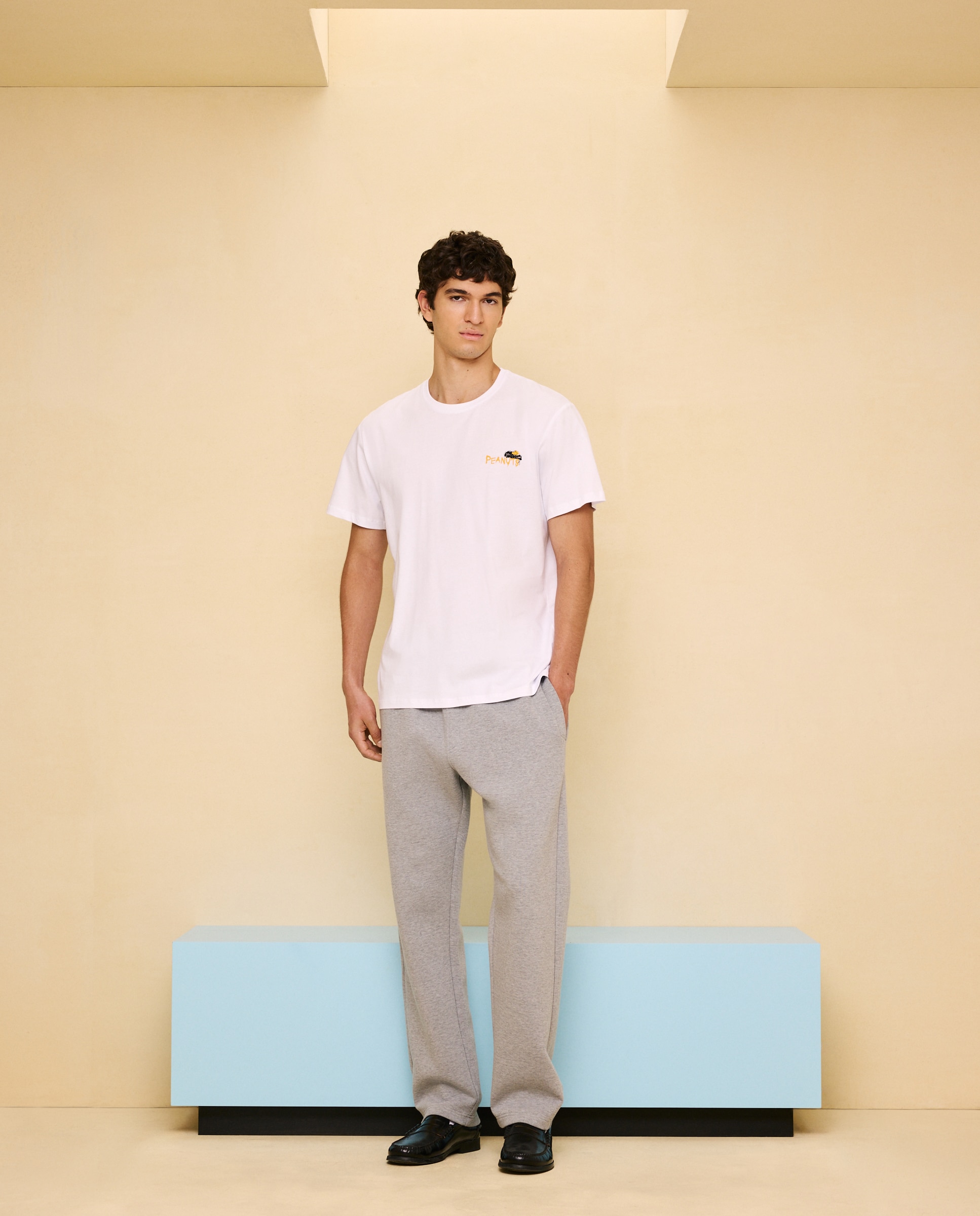 T-shirt de Manga Curta Snoopy Branco-2