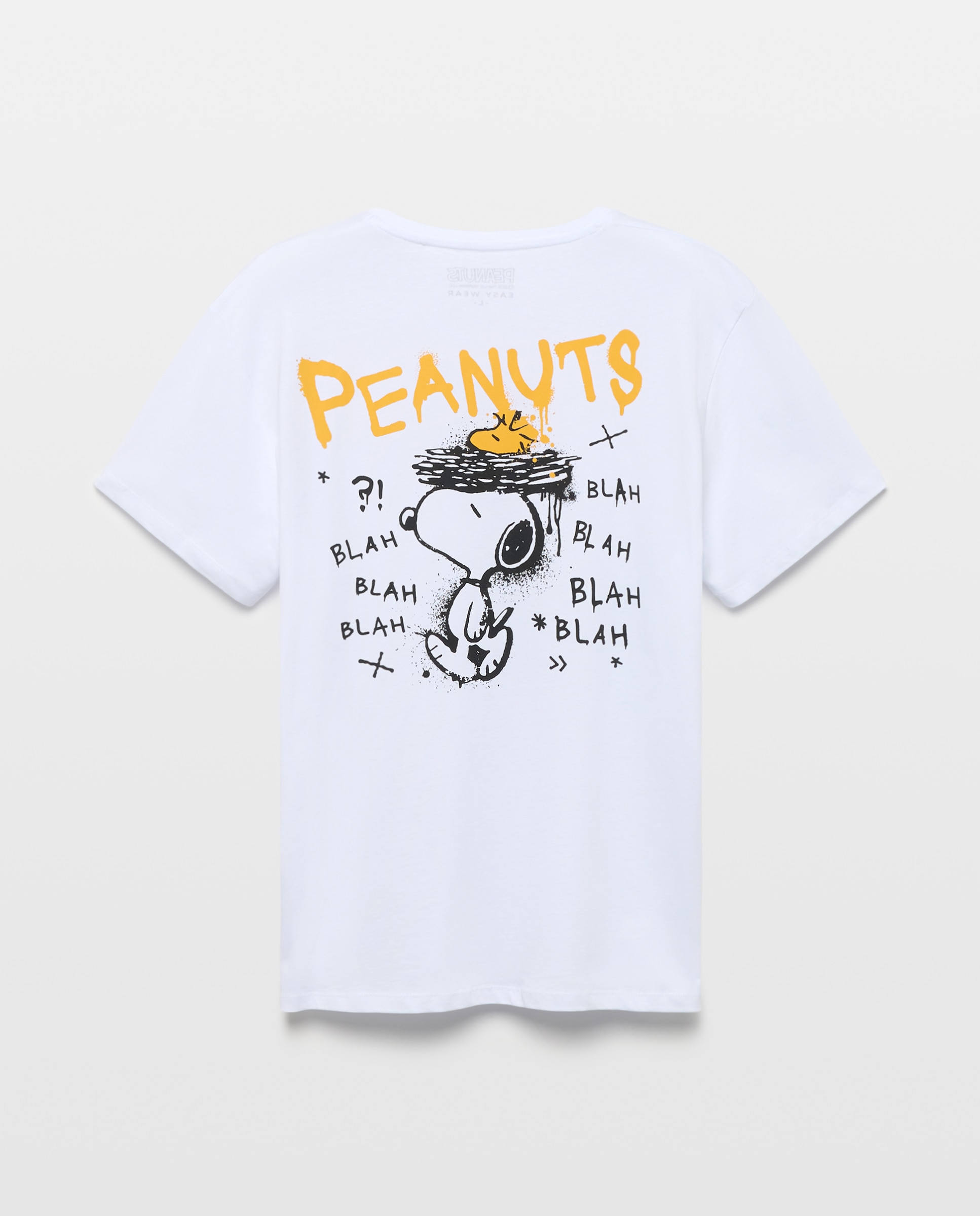 T-shirt de Manga Curta Snoopy Branco-5