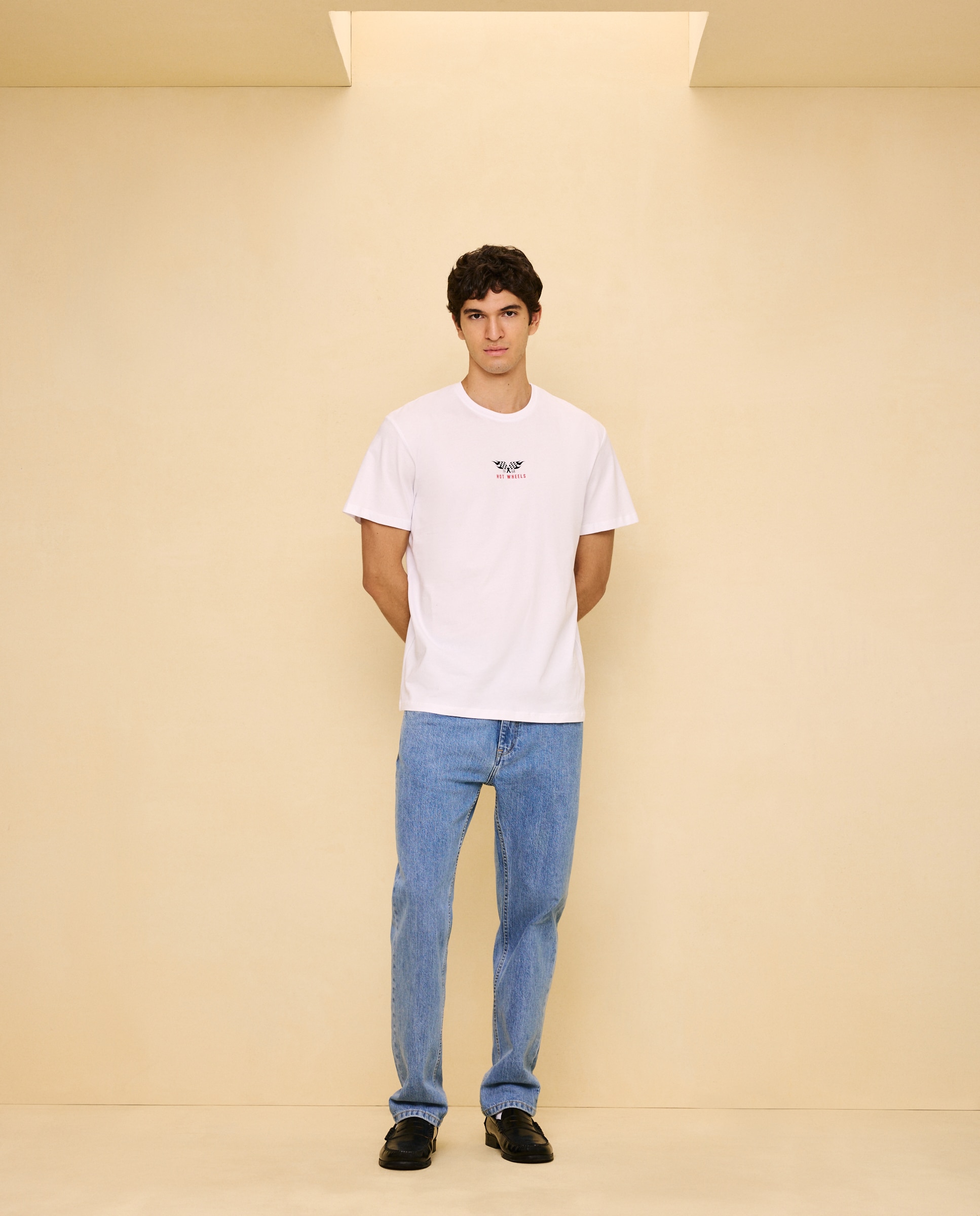 T-shirt de Manga Curta Hot Wheels Branco-marfim-2