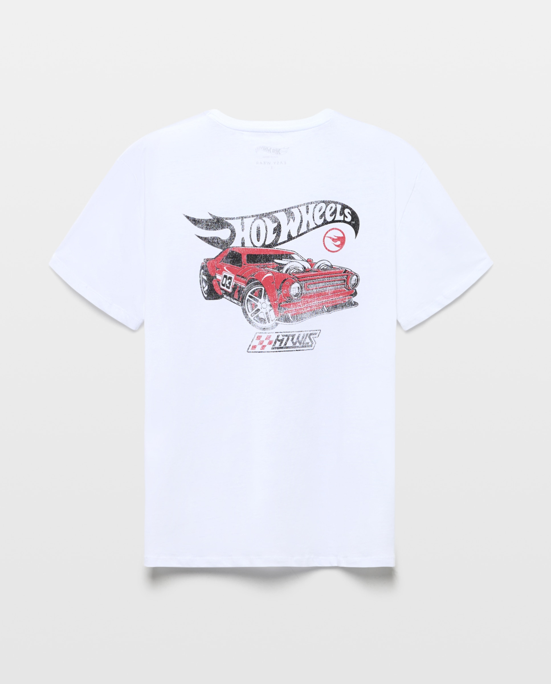T-shirt de Manga Curta Hot Wheels Branco-marfim-6