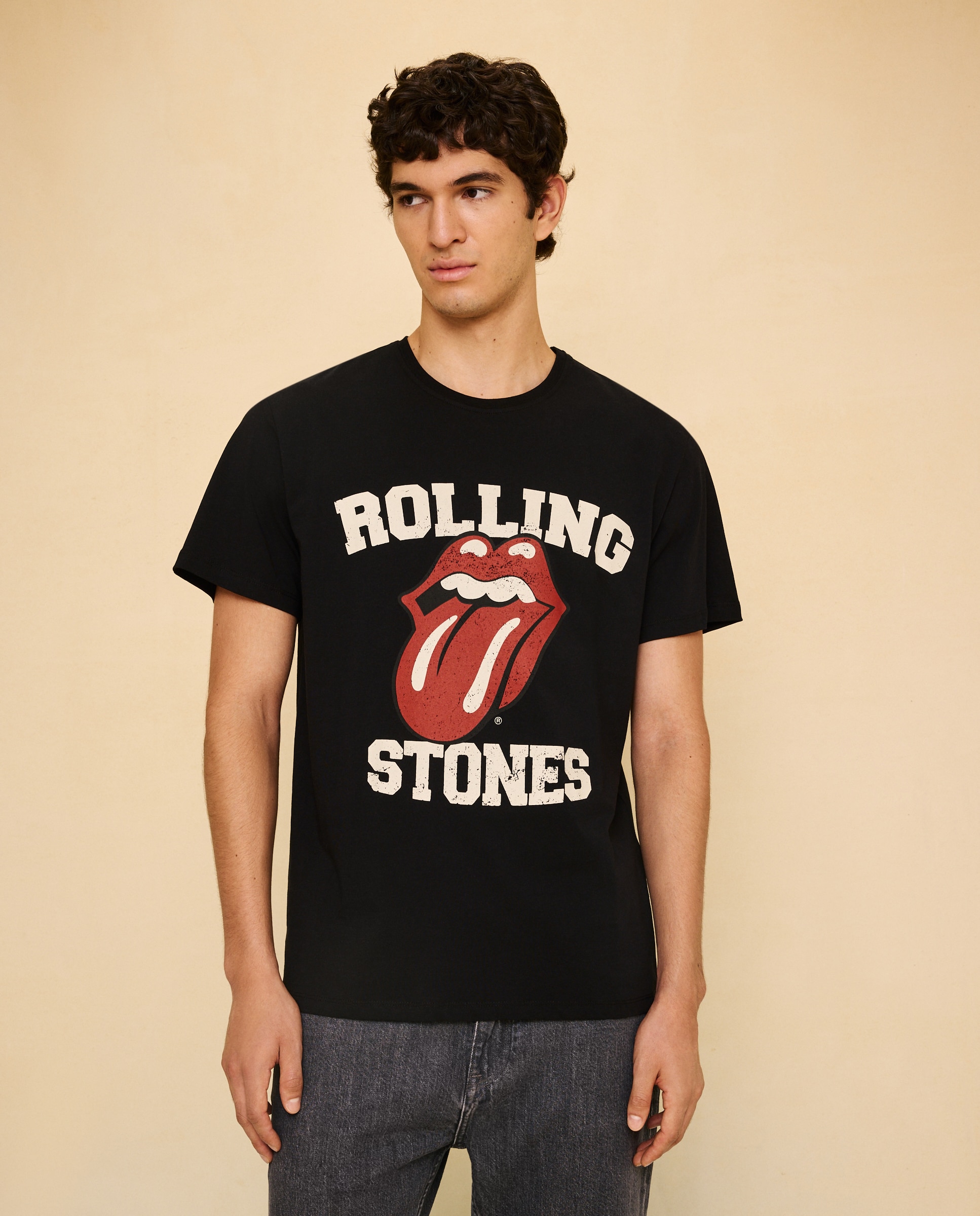 T-shirt de Manga Curta Rolling Stones 830 Antracite-2