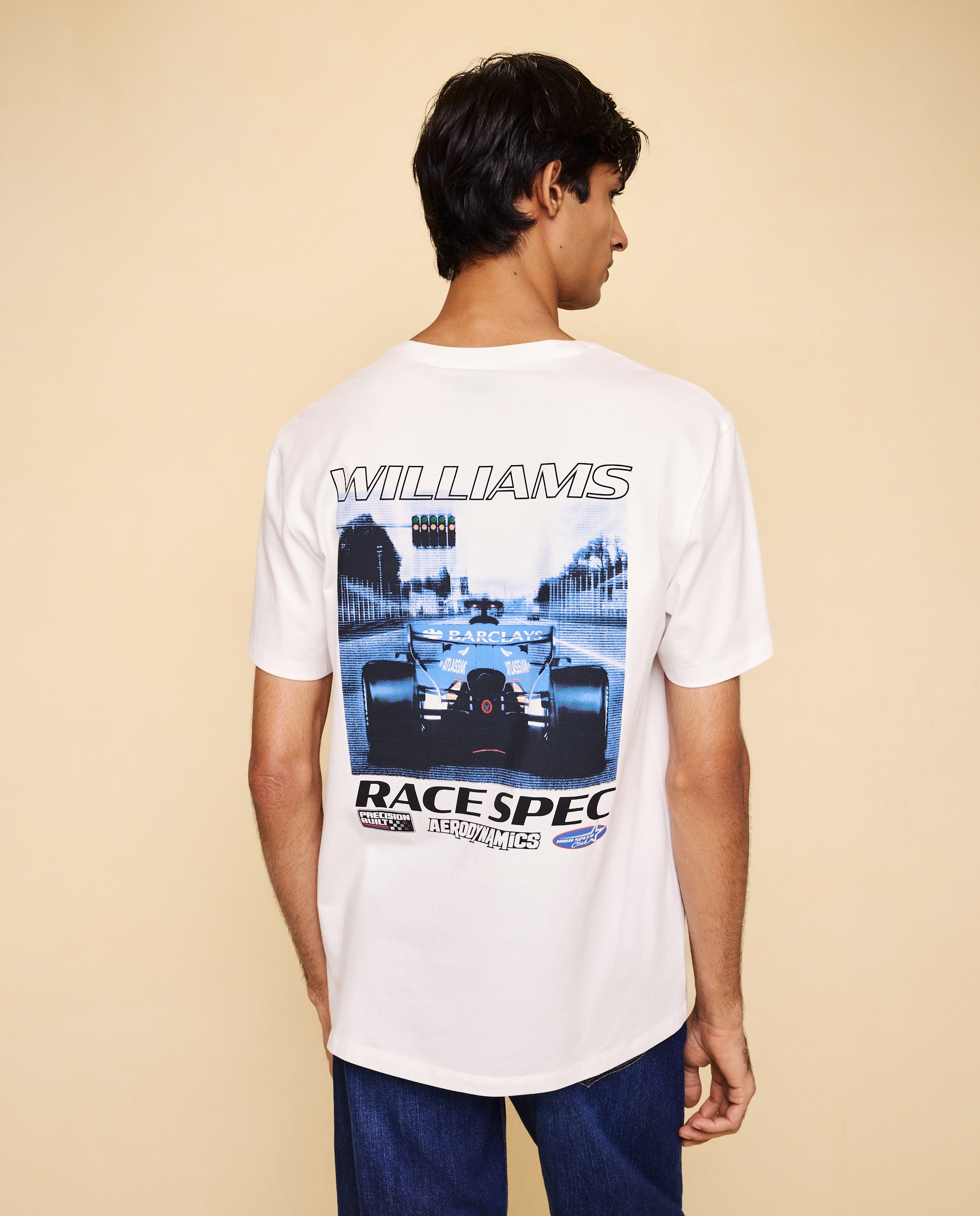 Camiseta de hombre de manga corta de Williams - Easy Wear - Blanco Blanco-3