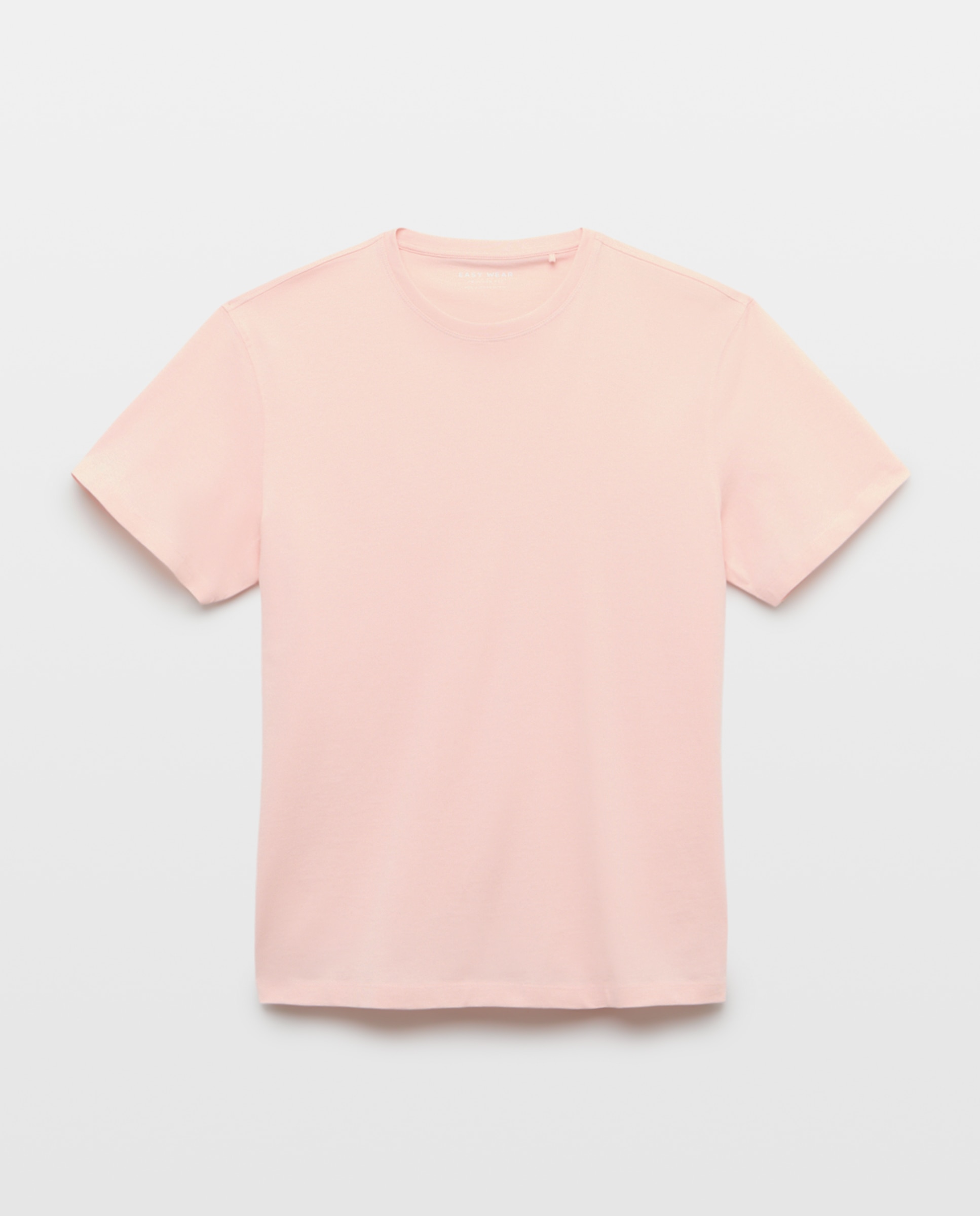 T-shirt Lisa de Manga Curta 220 Rosa Pálido-1