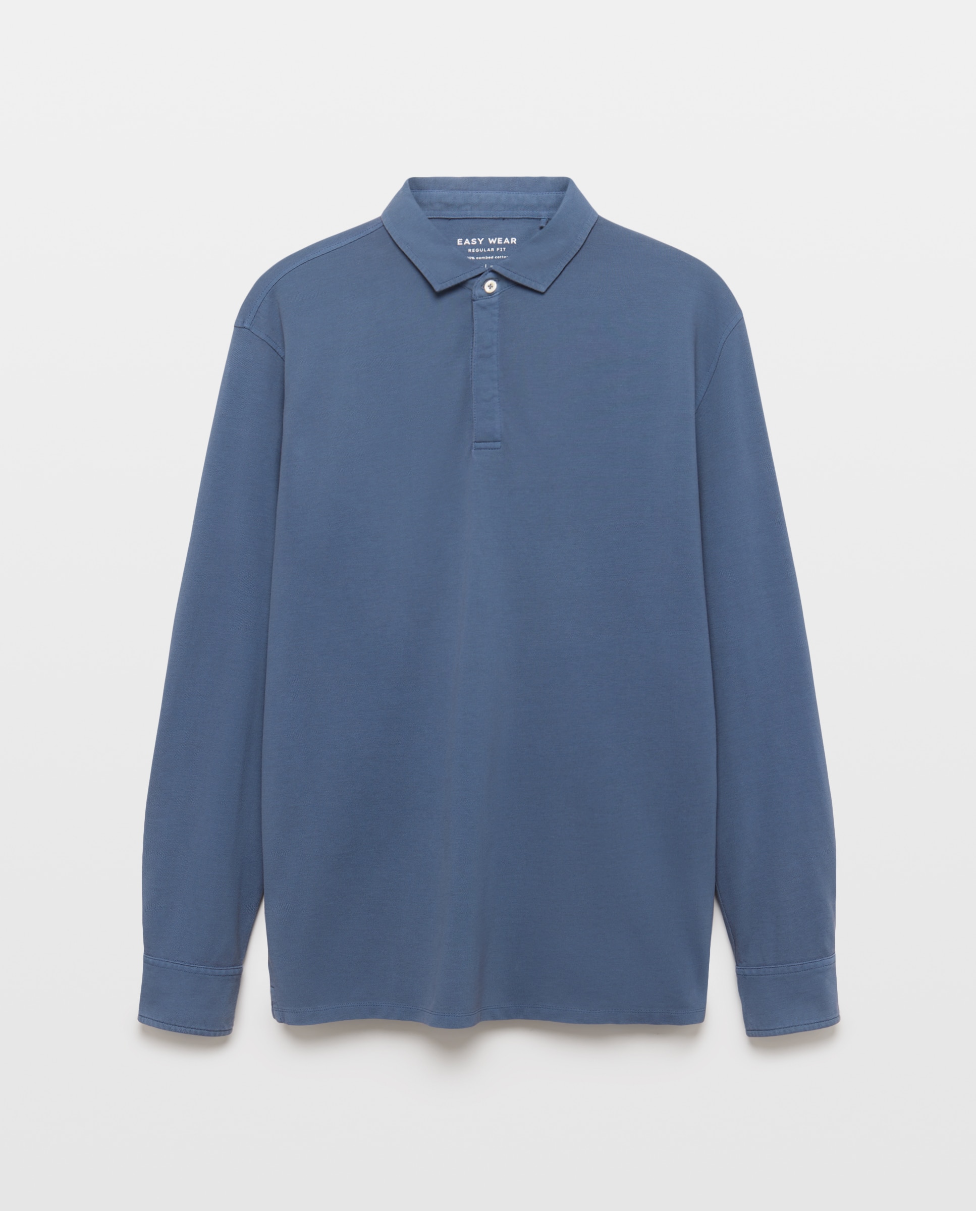 Polo de manga larga de hombre - Easy Wear - 471 Índigo 471 Índigo-4