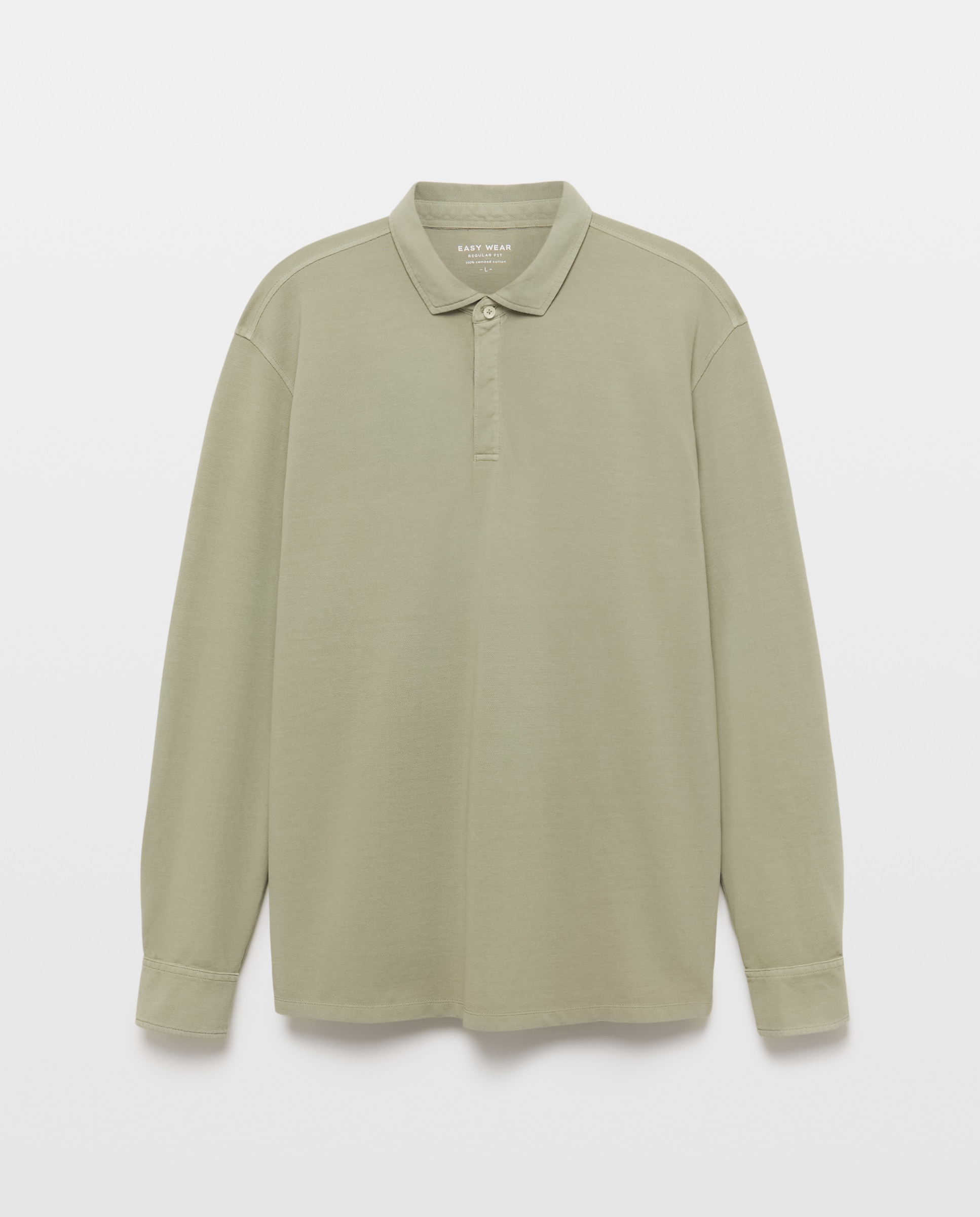 Polo de manga larga de hombre - Easy Wear - 520 Kaki 520 Kaki-4