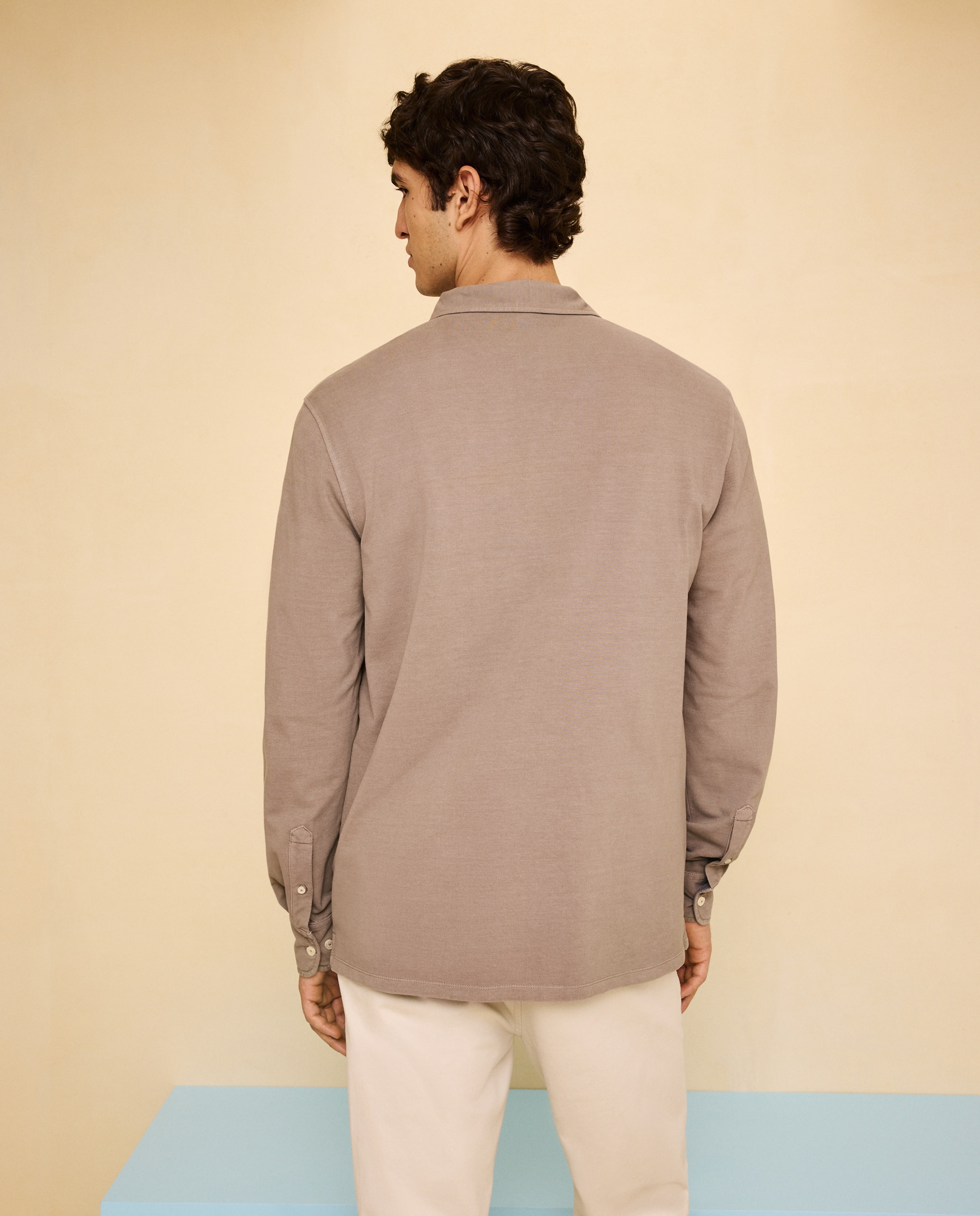 Polo de Manga Comprida 740 Tabaco-3
