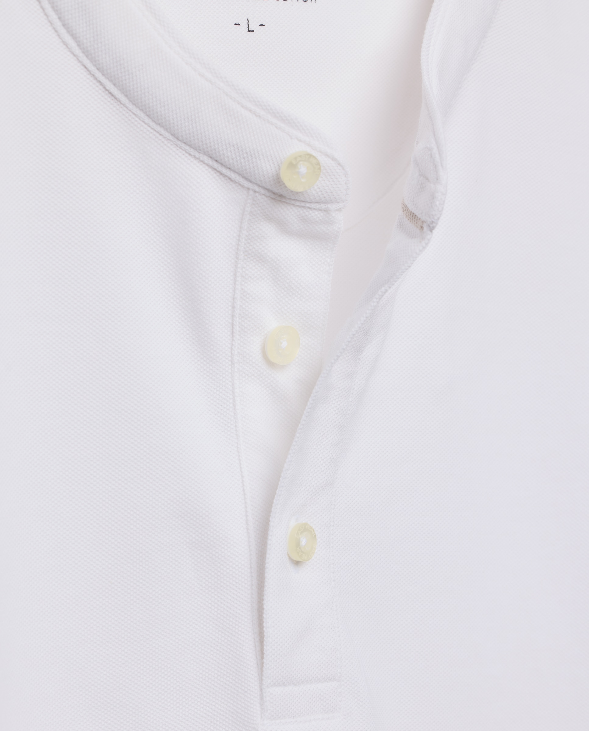 Polo cuello mao de manga corta de hombre - Easy Wear - Blanco Blanco-6