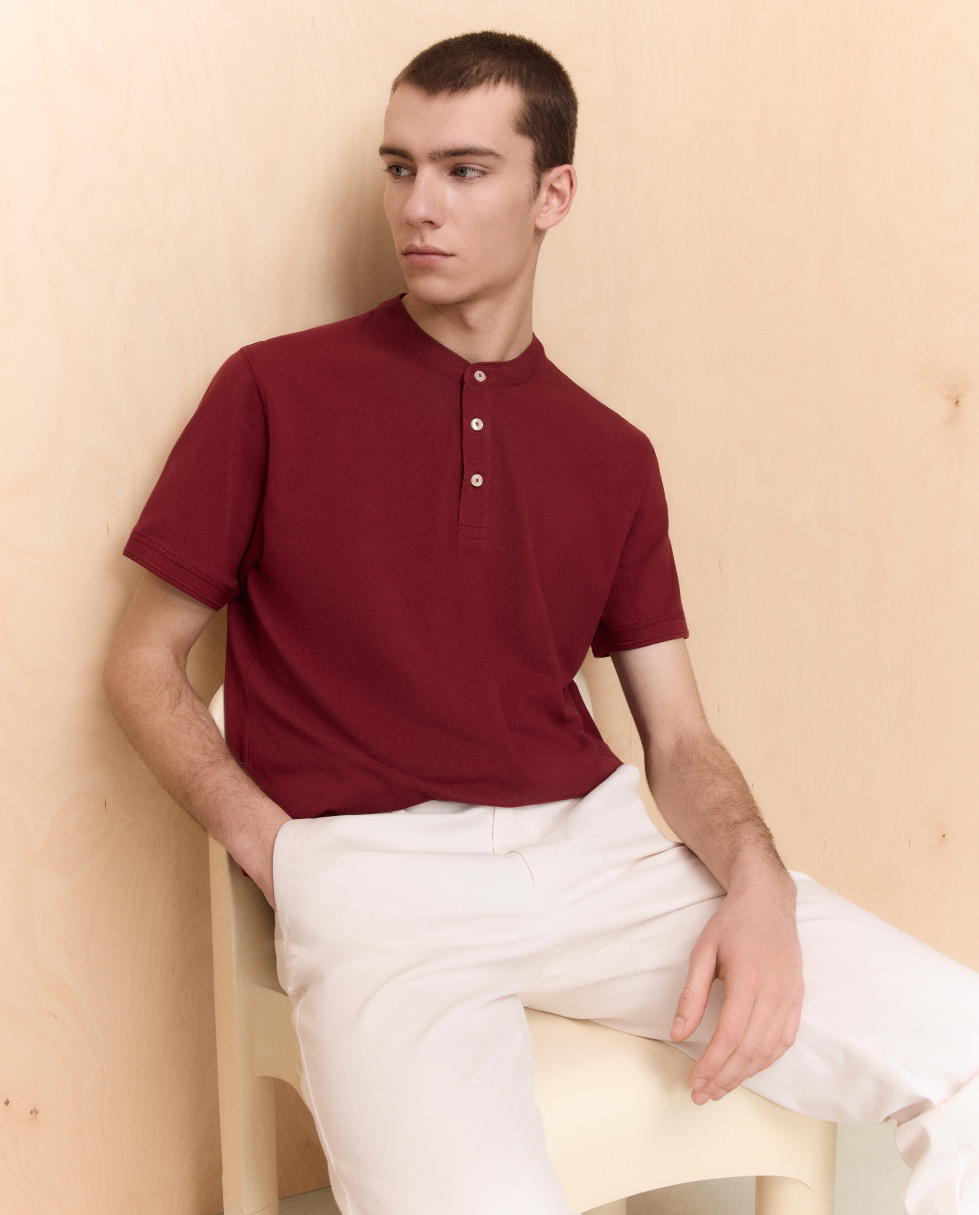 Imagem 0 de Polo com Gola à Padre e Manga Curta