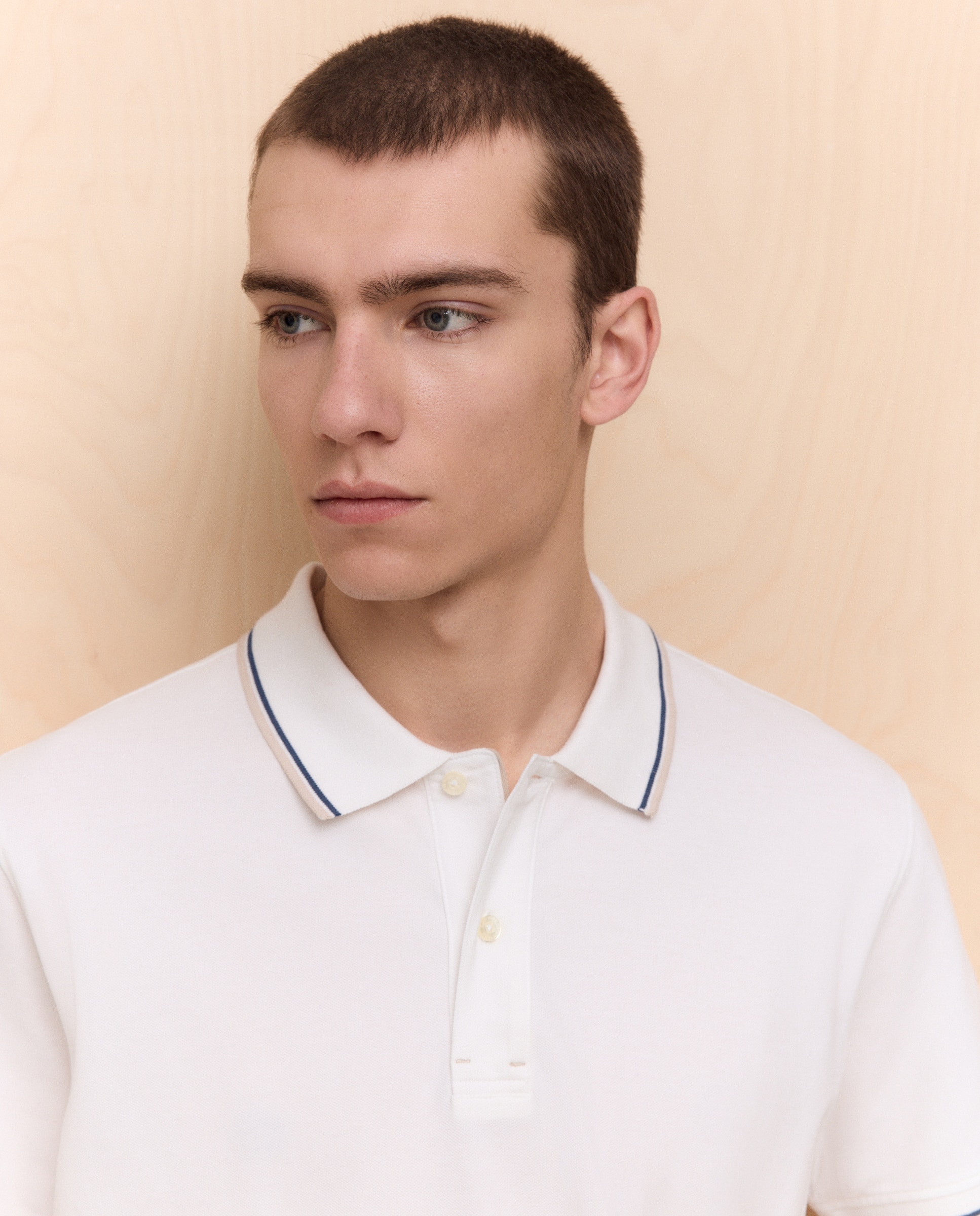 Imagen 0 de Polo de manga corta de hombre Blanco