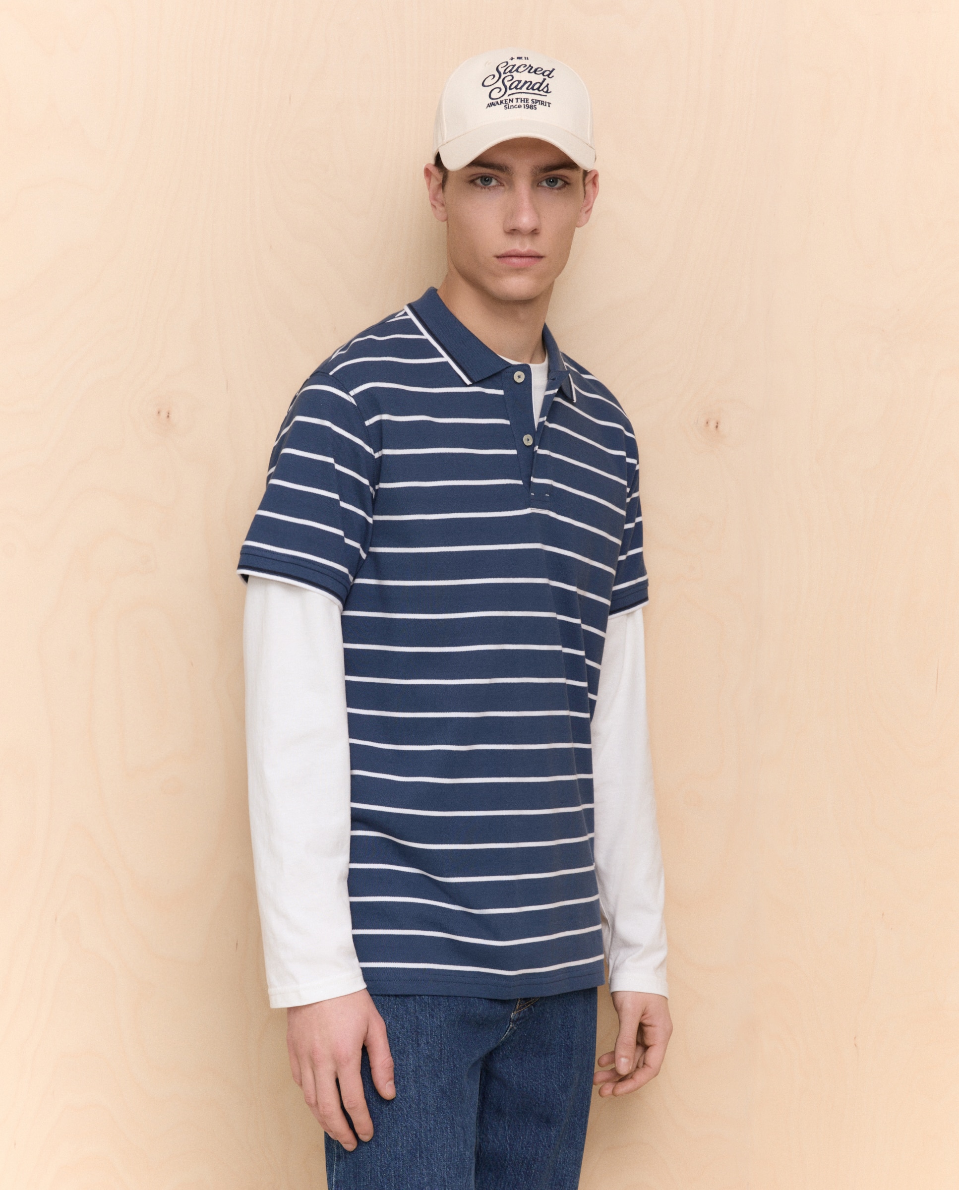 Polo de manga corta de hombre - Easy Wear - Índigo Índigo-1