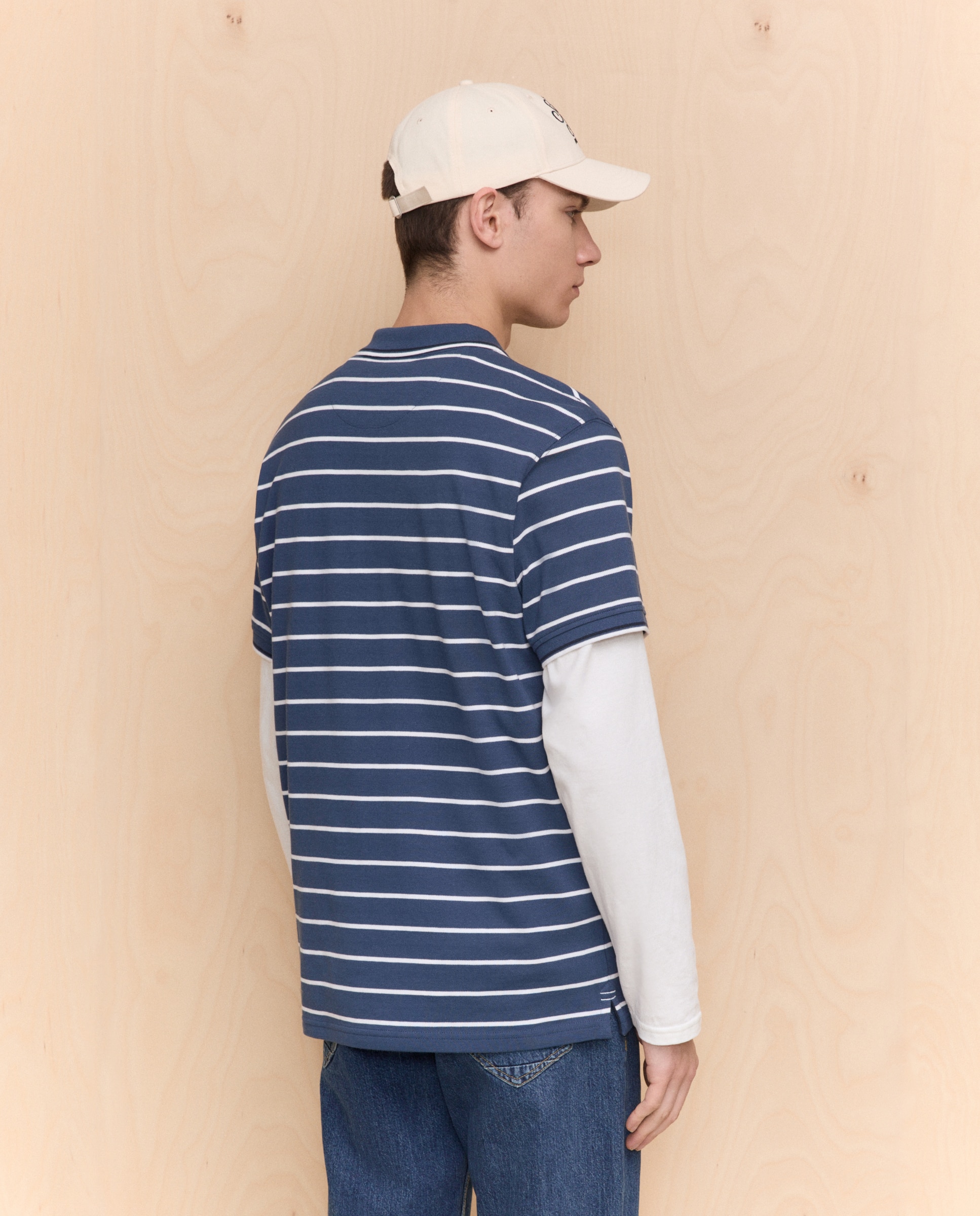 Polo de manga corta de hombre - Easy Wear - Índigo Índigo-3