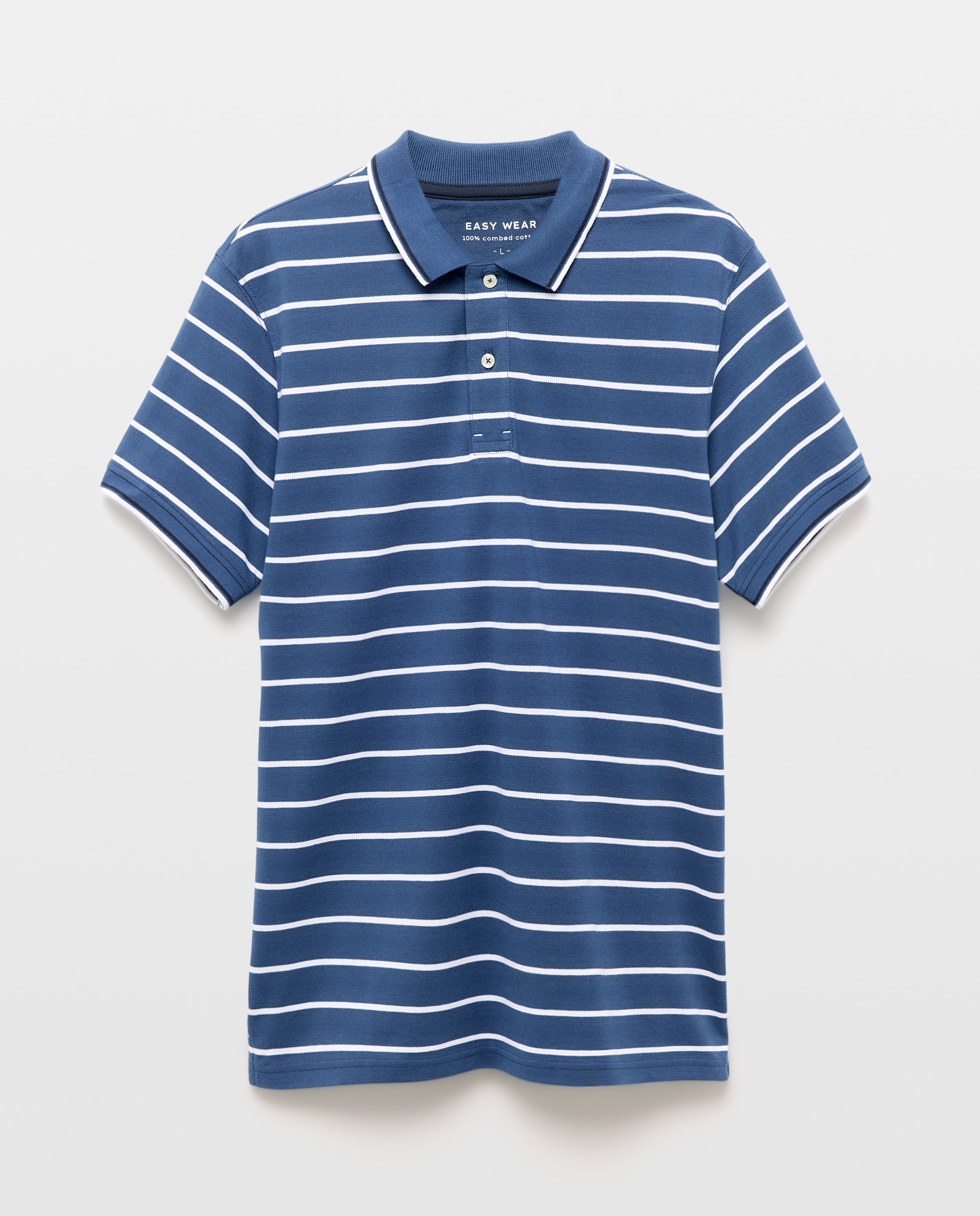 Polo de manga corta de hombre - Easy Wear - Índigo Índigo-5