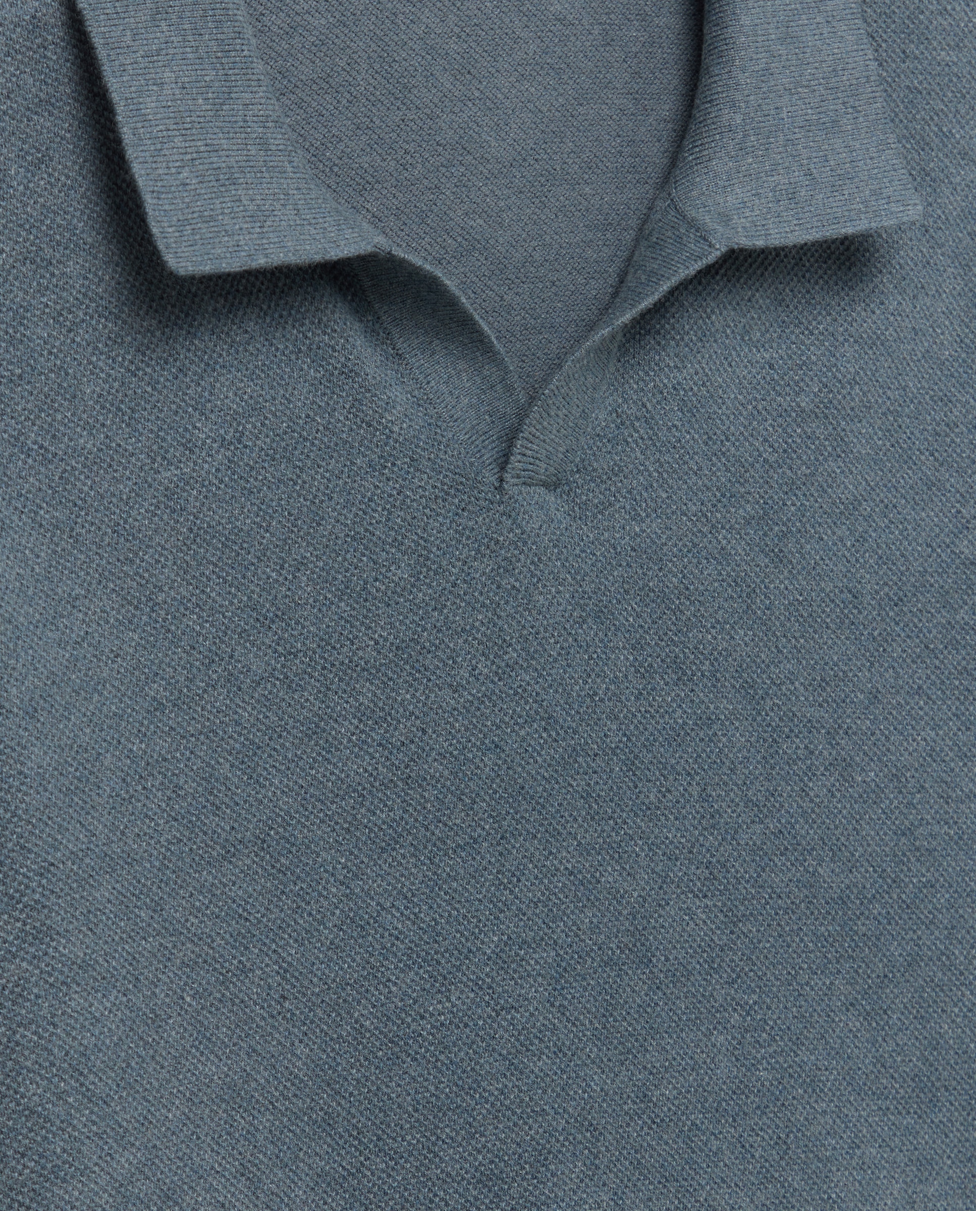 Polo de tricot de manga corta de hombre - Easy Wear - 400 Azul 400 Azul-5