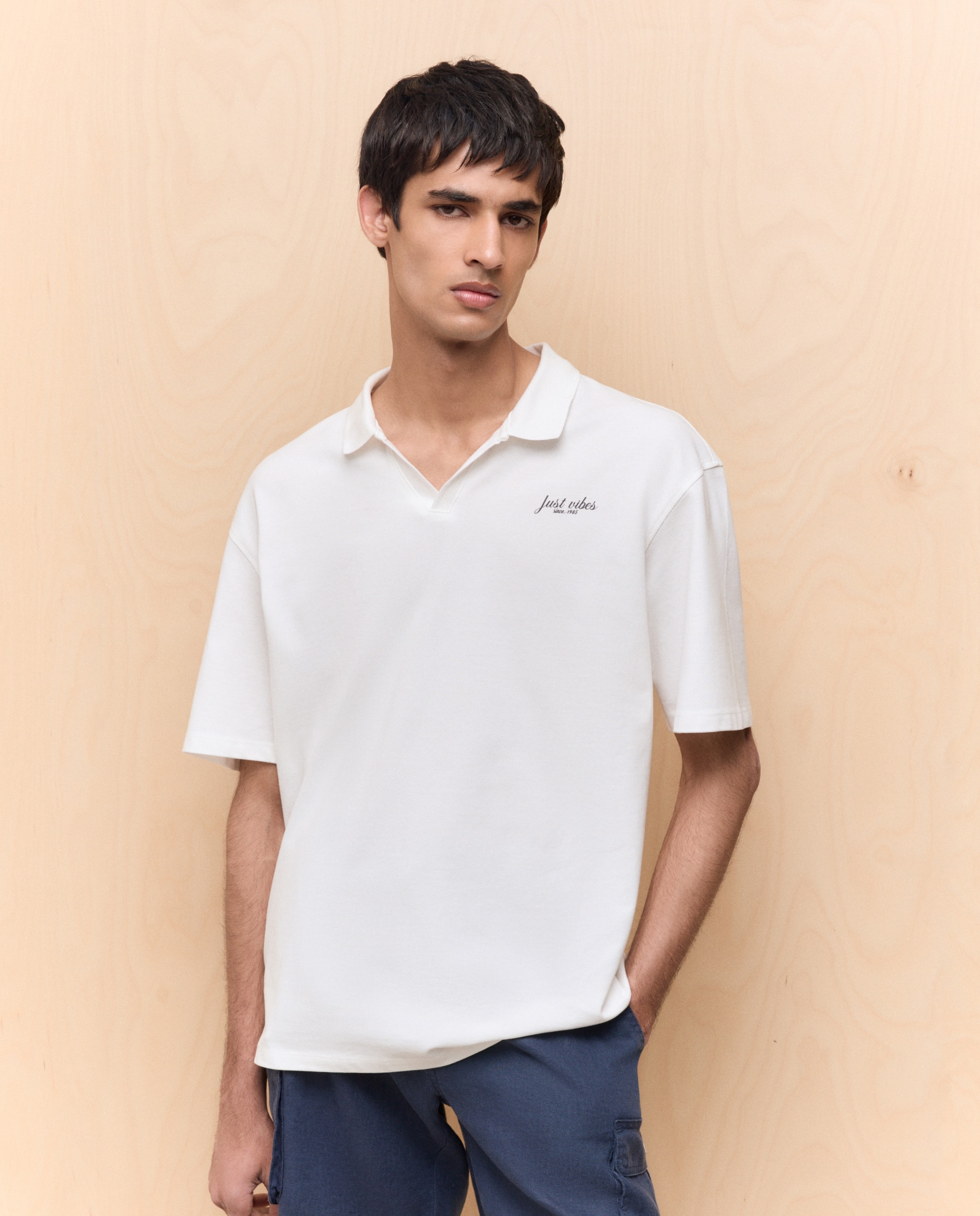 Polo manga corta de hombre - Easy Wear - Blanco Blanco-2
