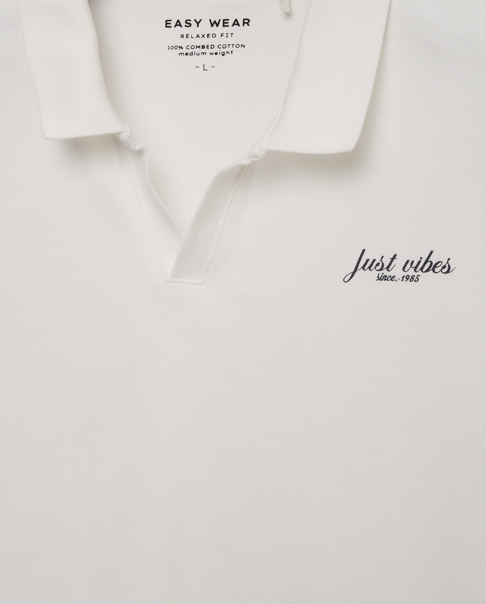 Polo manga corta de hombre - Easy Wear - Blanco Blanco-5