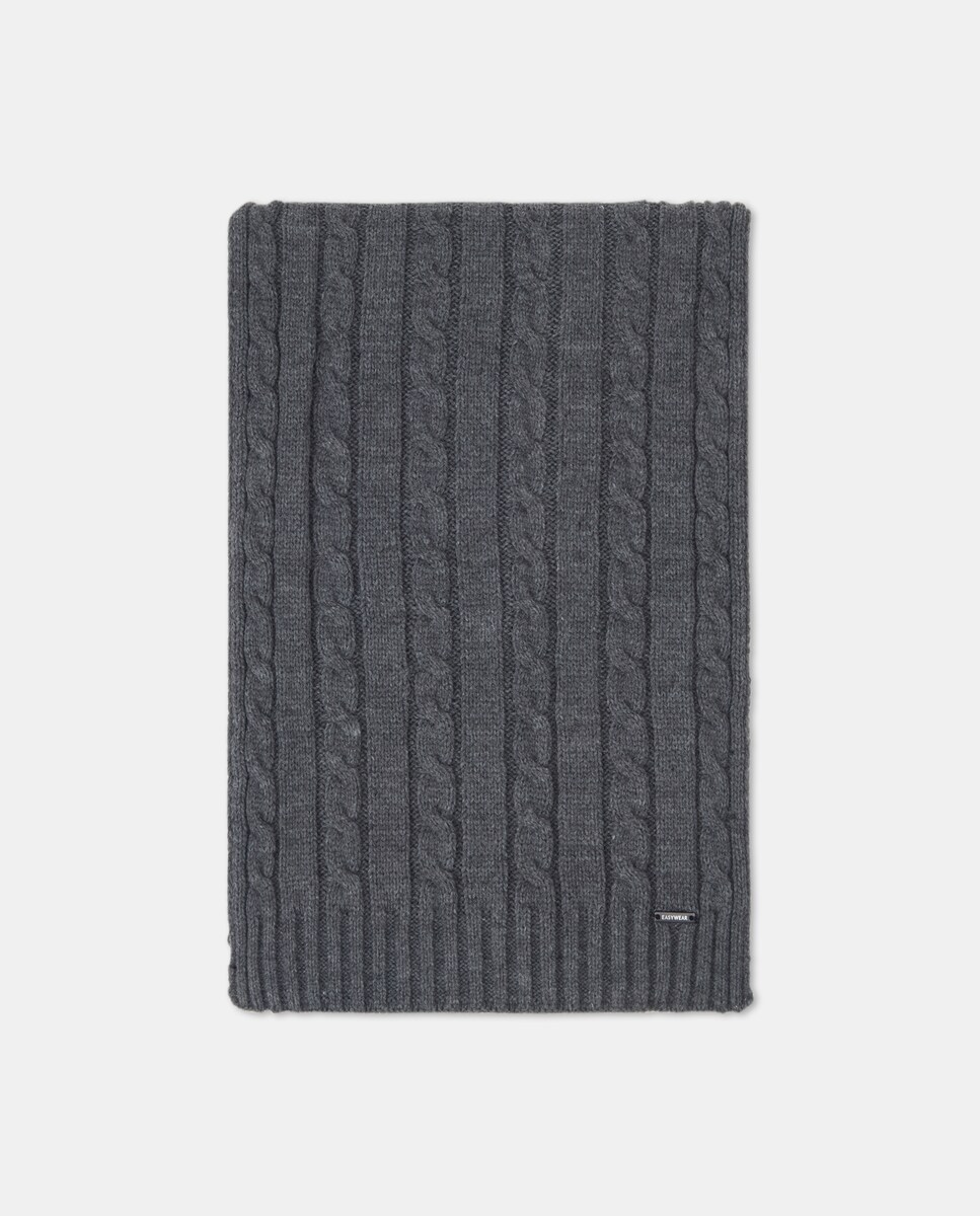 Caixa em Acrílico com Cachecol e Gorro com Interior em Pelo de Borrego 830 Antracite-2