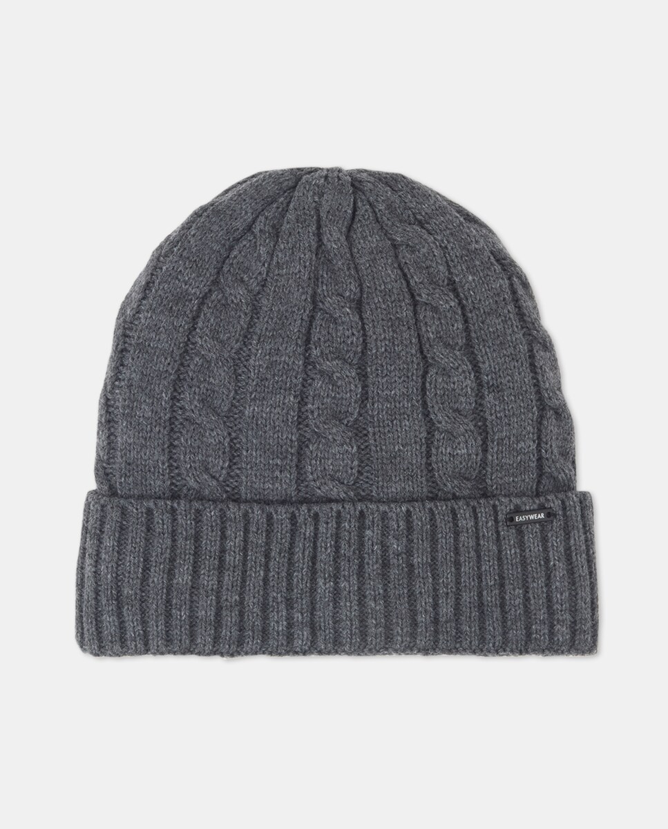 Caixa em Acrílico com Cachecol e Gorro com Interior em Pelo de Borrego 830 Antracite-3