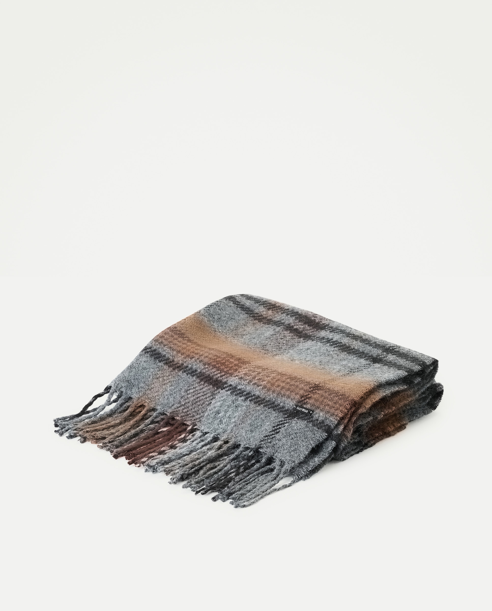 Bufanda de hombre en acrílico - Easy Wear - Marrón Marrón-2