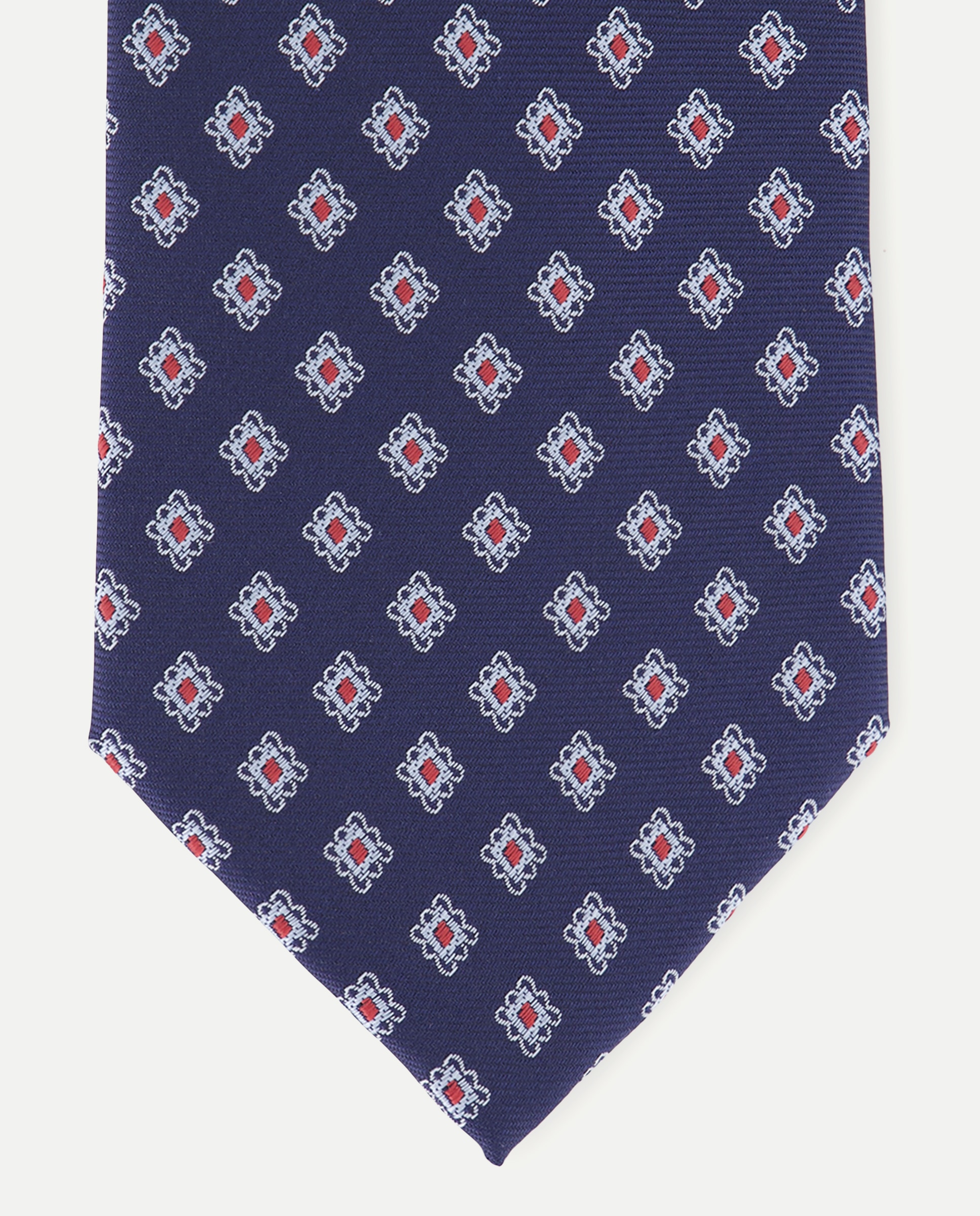 Gravata de Jacquard Azul-marinho-1