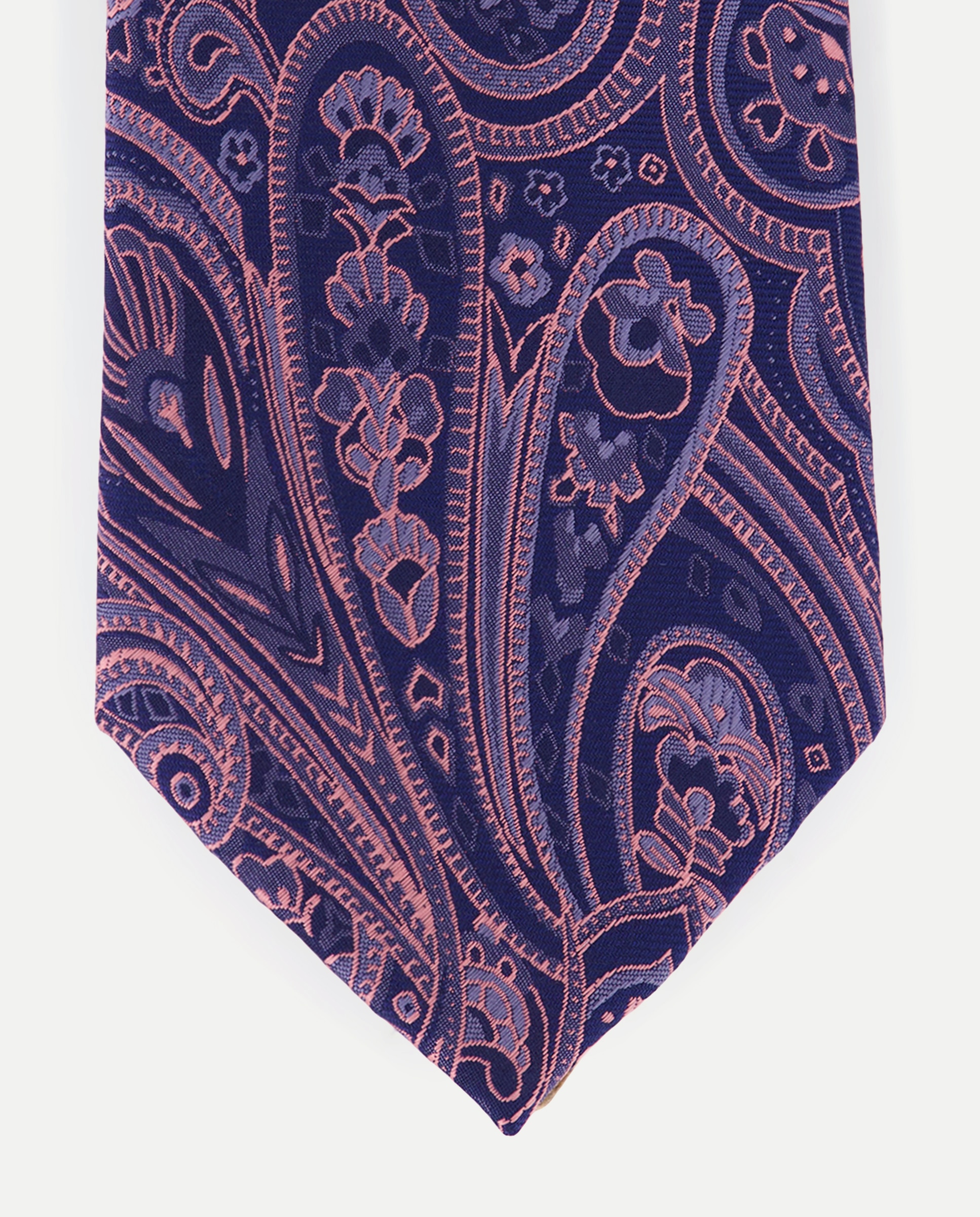 Gravata de Jacquard Azul-marinho-1