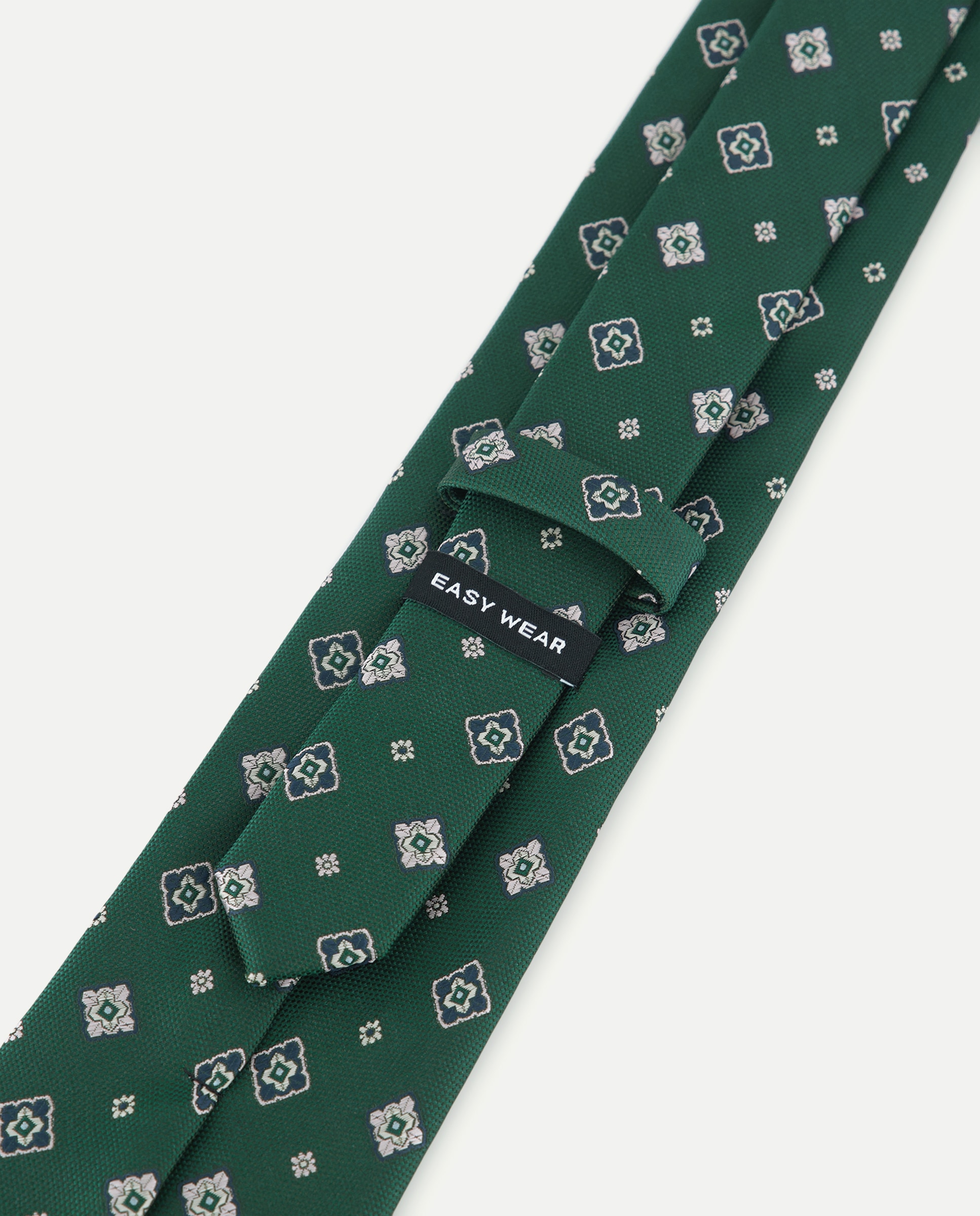 Gravata de Jacquard Verde-3