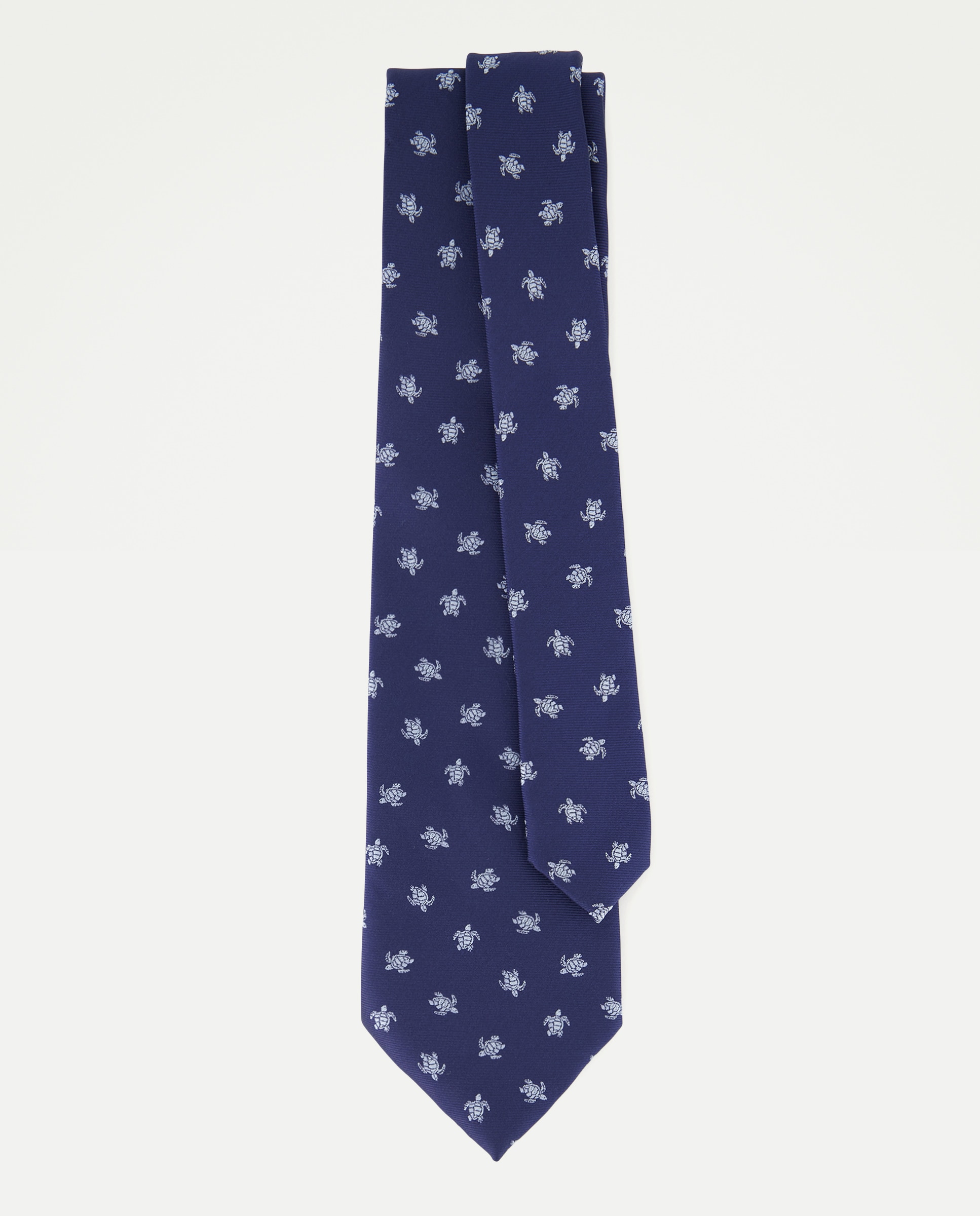 Gravata de Jacquard Azul-marinho-2