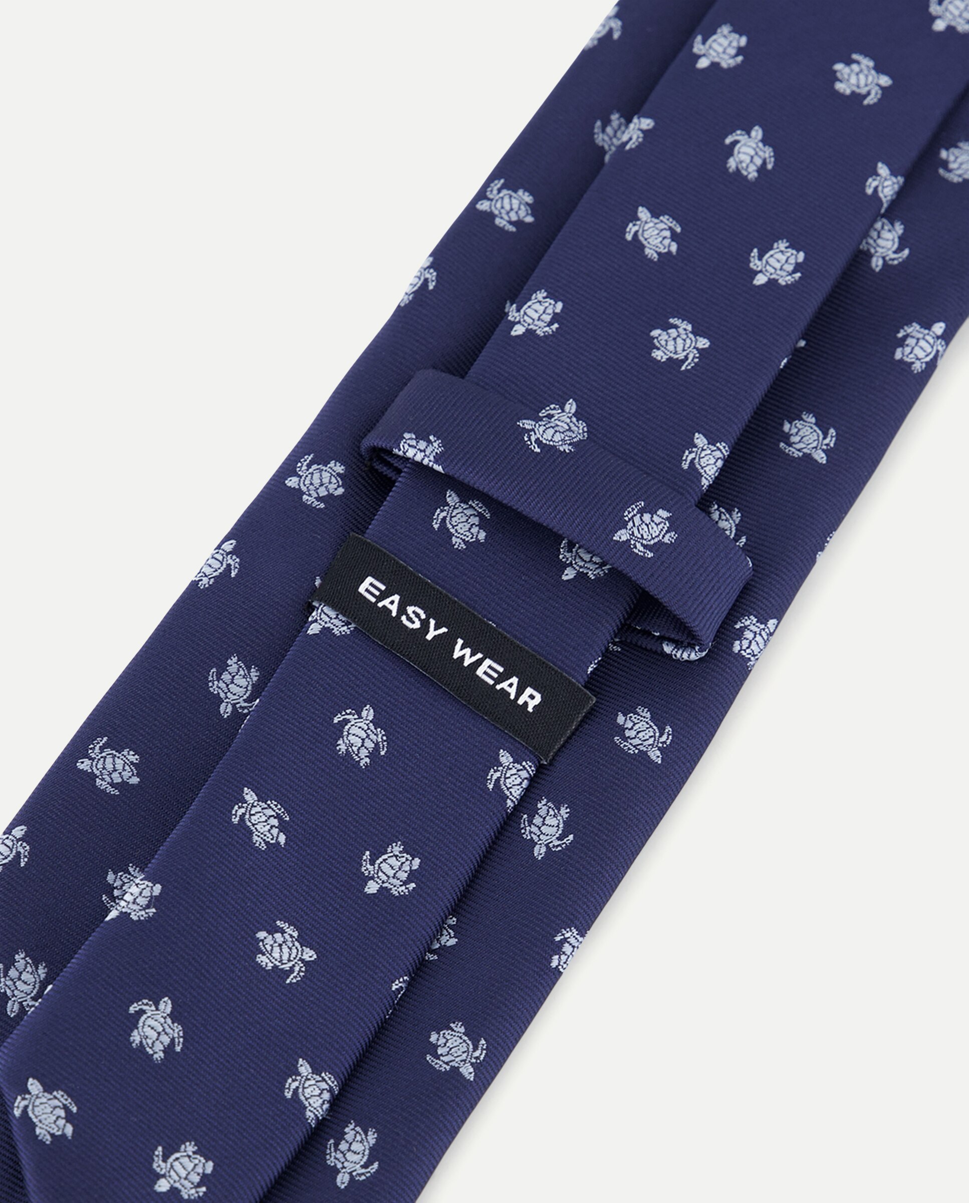 Gravata de Jacquard Azul-marinho-3