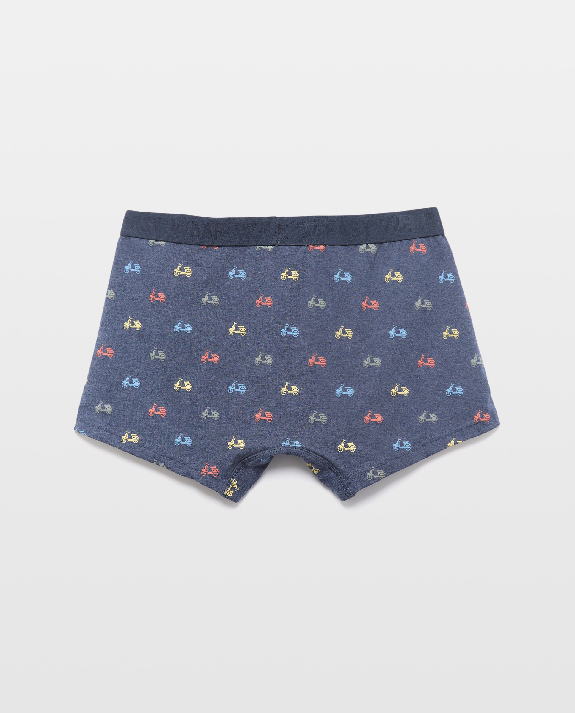 Pack de dos boxer elasticos print de hombre - Easy Wear - Azul marino Azul marino-2