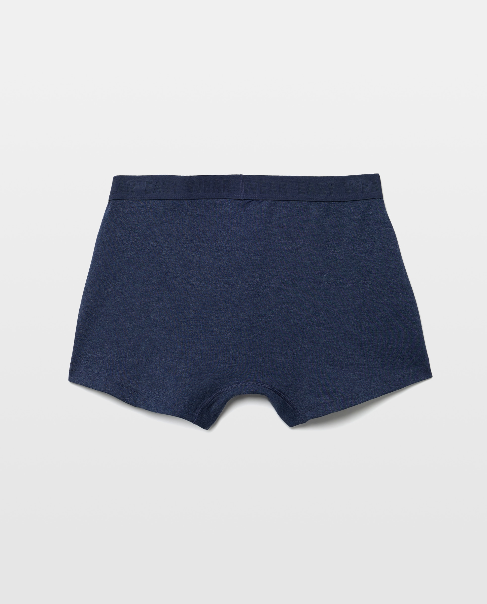 Pack de Dois Boxers Elásticos Lisos Azul-marinho-2