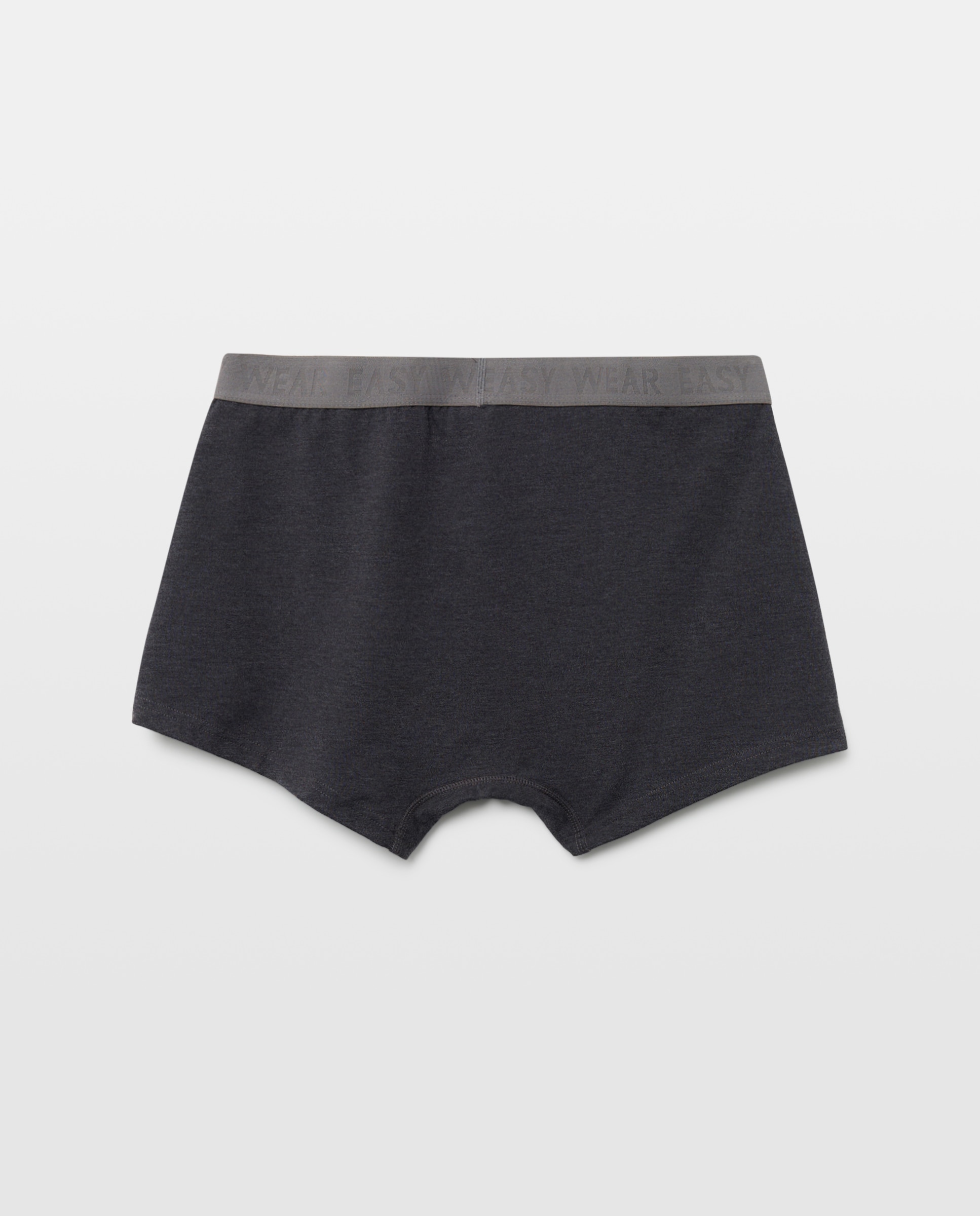 Pack de Dois Boxers Elásticos Lisos Preto-2
