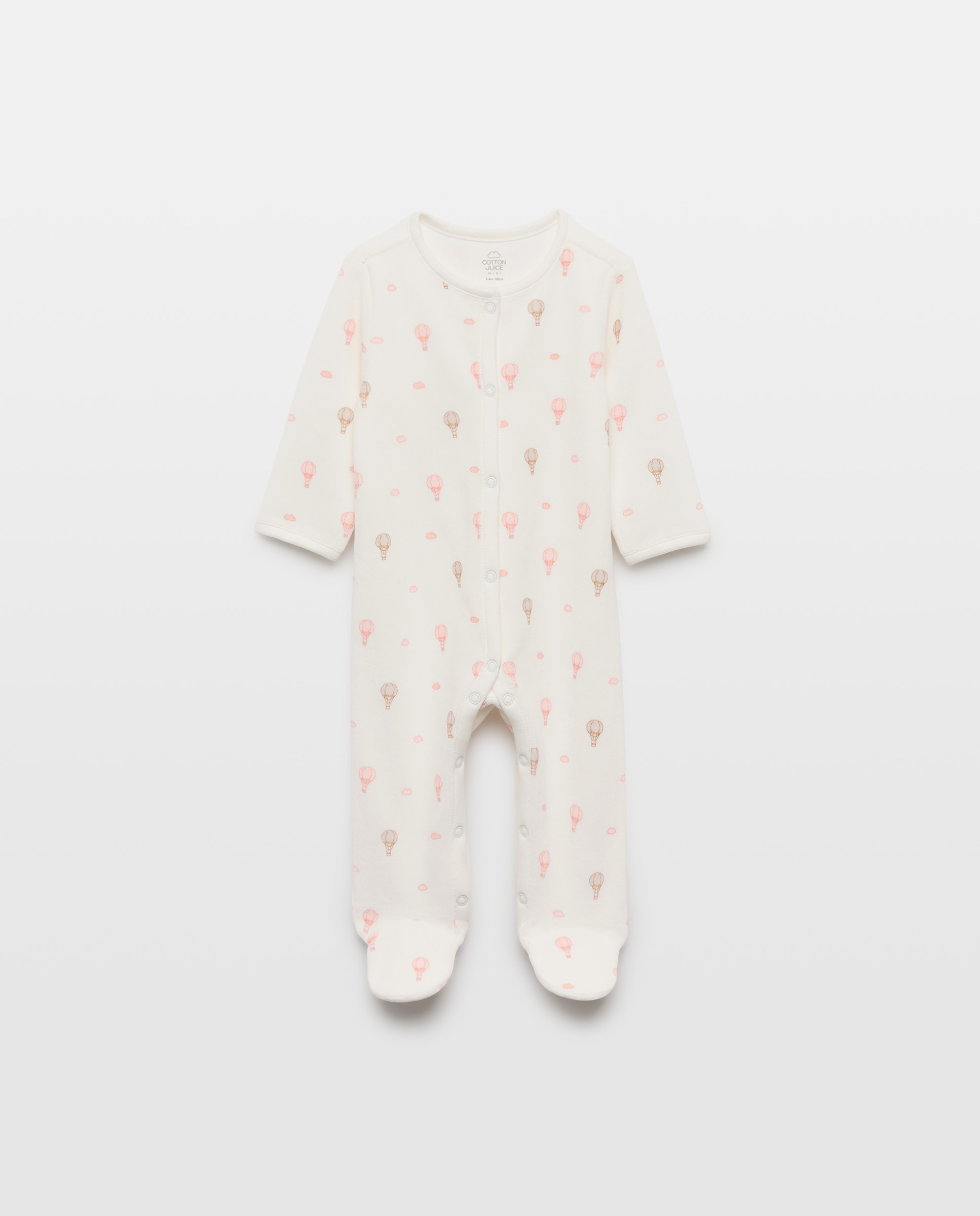 Imagem 0 de Babygrow de Velour de Bebé com Estampado de Balões