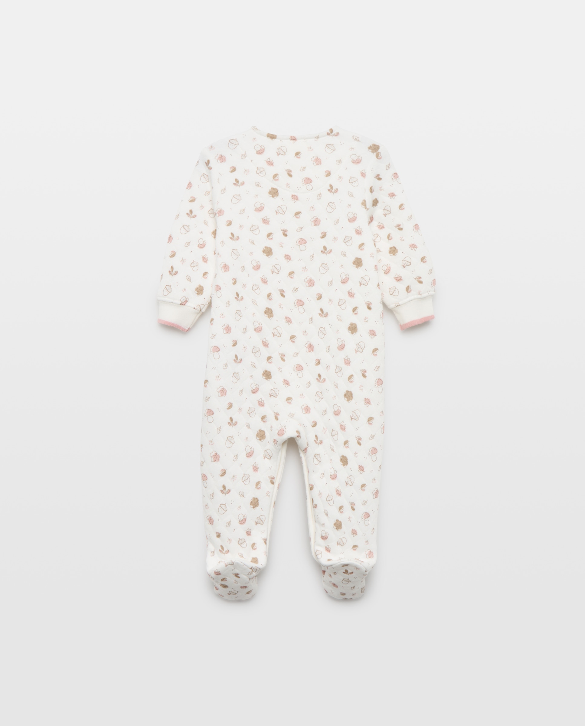 Babygrow Acolchoado de Bebé com Estampado de Fantasia Cotton Juice Rosa-2