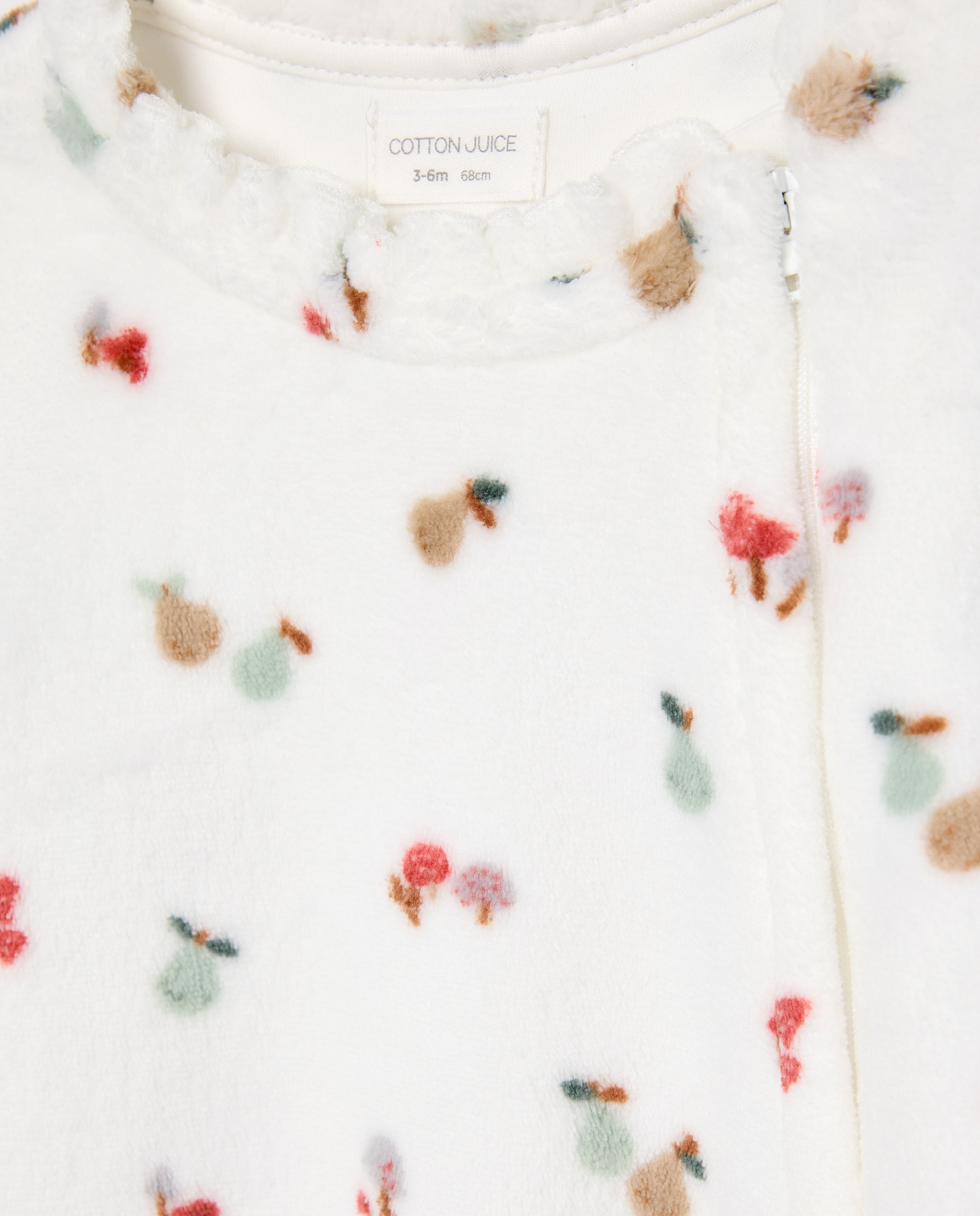 Pelele básico largo estampado fantasía de bebé - Cotton Juice - Blanco Blanco-3