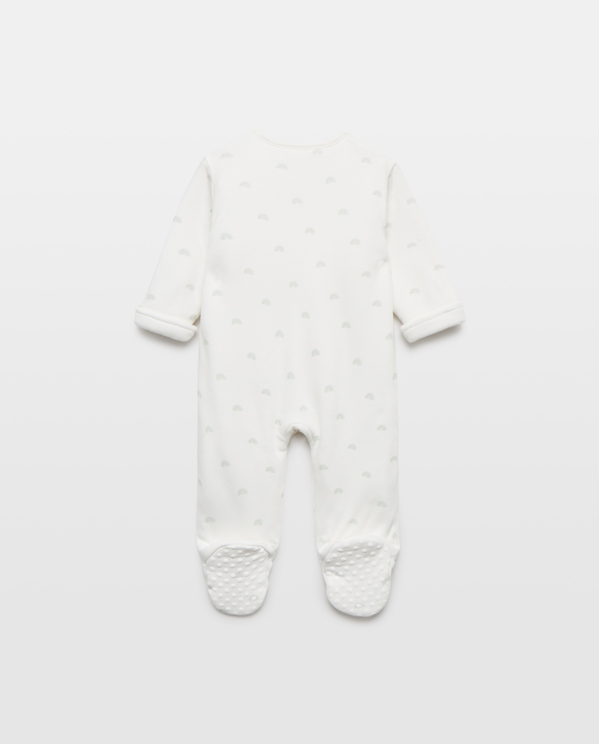 Pelele básico largo acolchado fantasía de bebé - Cotton Juice - Blanco Blanco-2