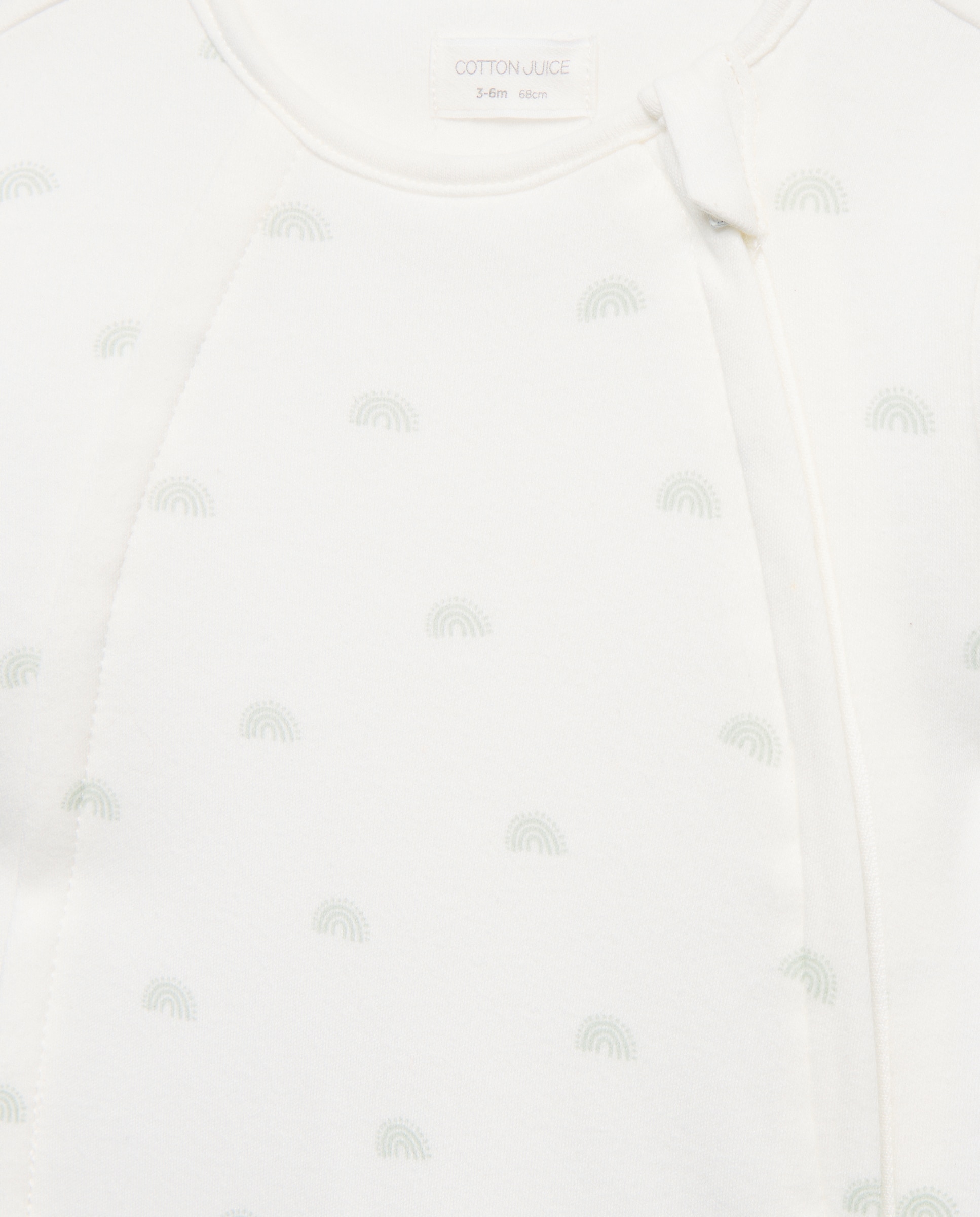 Pelele básico largo acolchado fantasía de bebé - Cotton Juice - Blanco Blanco-3