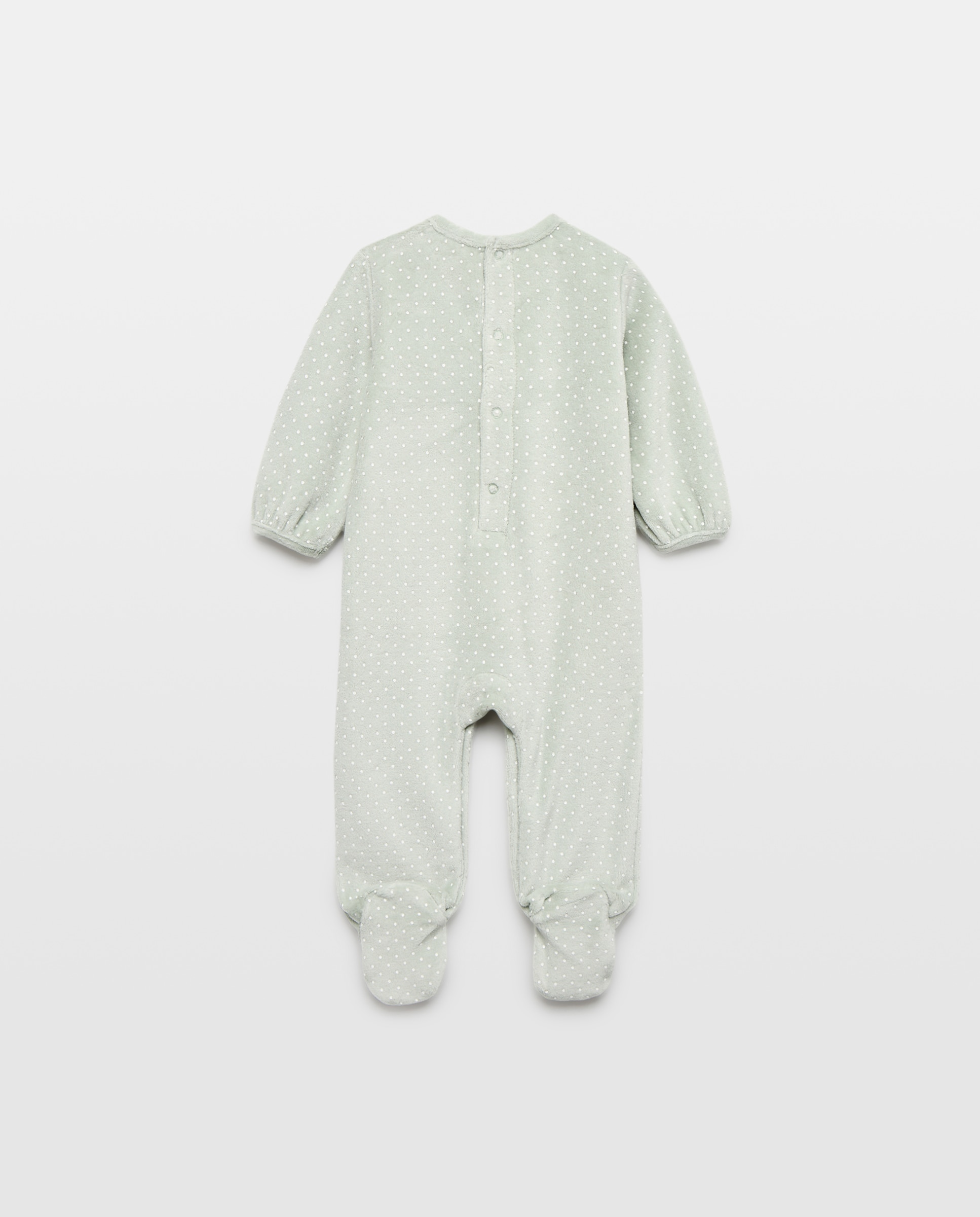 Pelele largo de velour fantasía MINNIE de bebé - Cotton Juice - Verde Verde-2