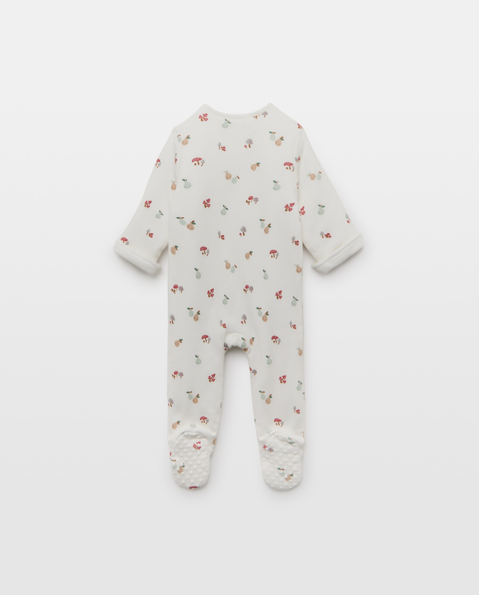 Pelele largo acolchado estampado fantasía de bebé - Cotton Juice - Blanco Blanco-2