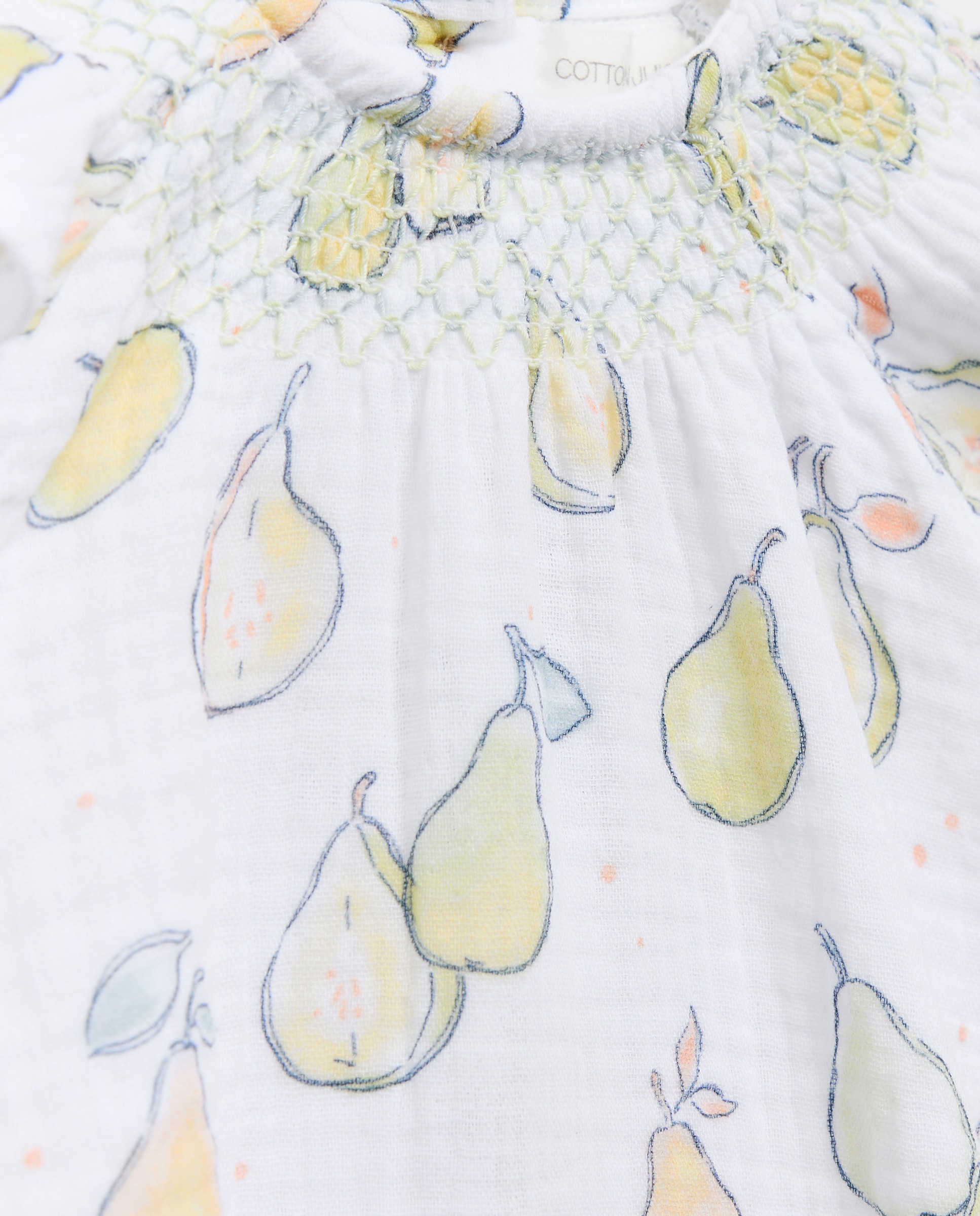 Babygrow Curto de Bebé Branco-3